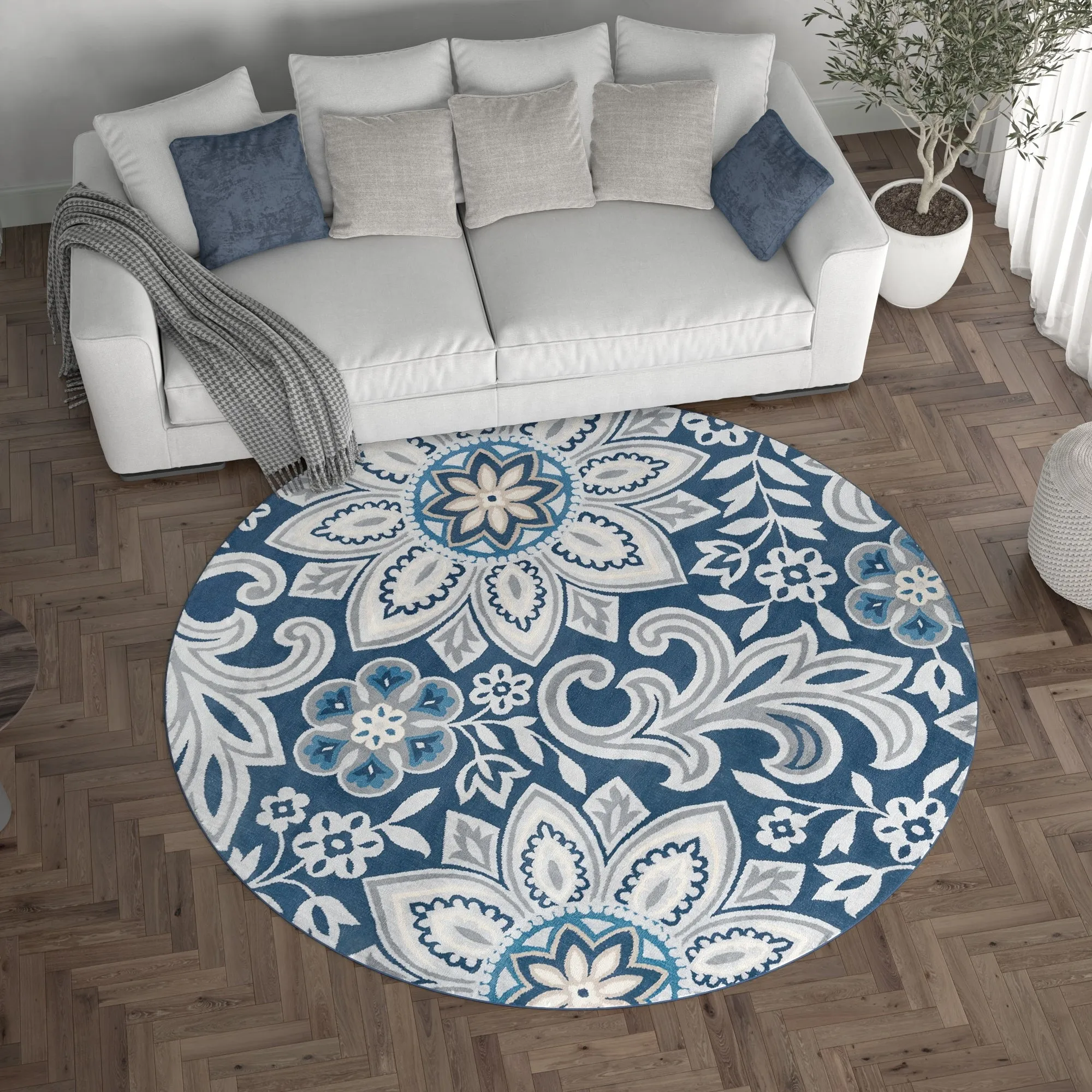 Carrington Bohemian & Eclectic Floral & Botanical Indoor Area Rug