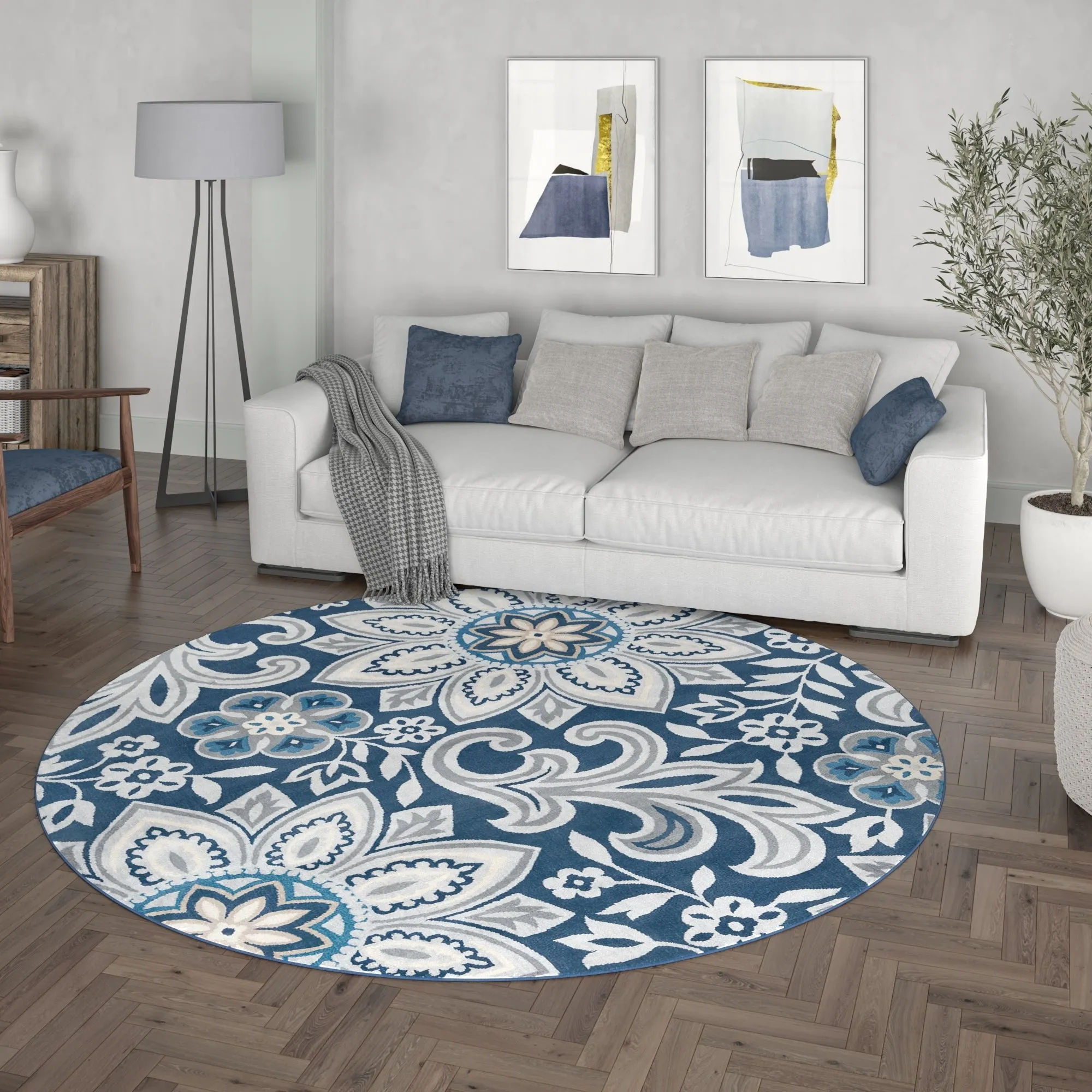 Carrington Bohemian & Eclectic Floral & Botanical Indoor Area Rug