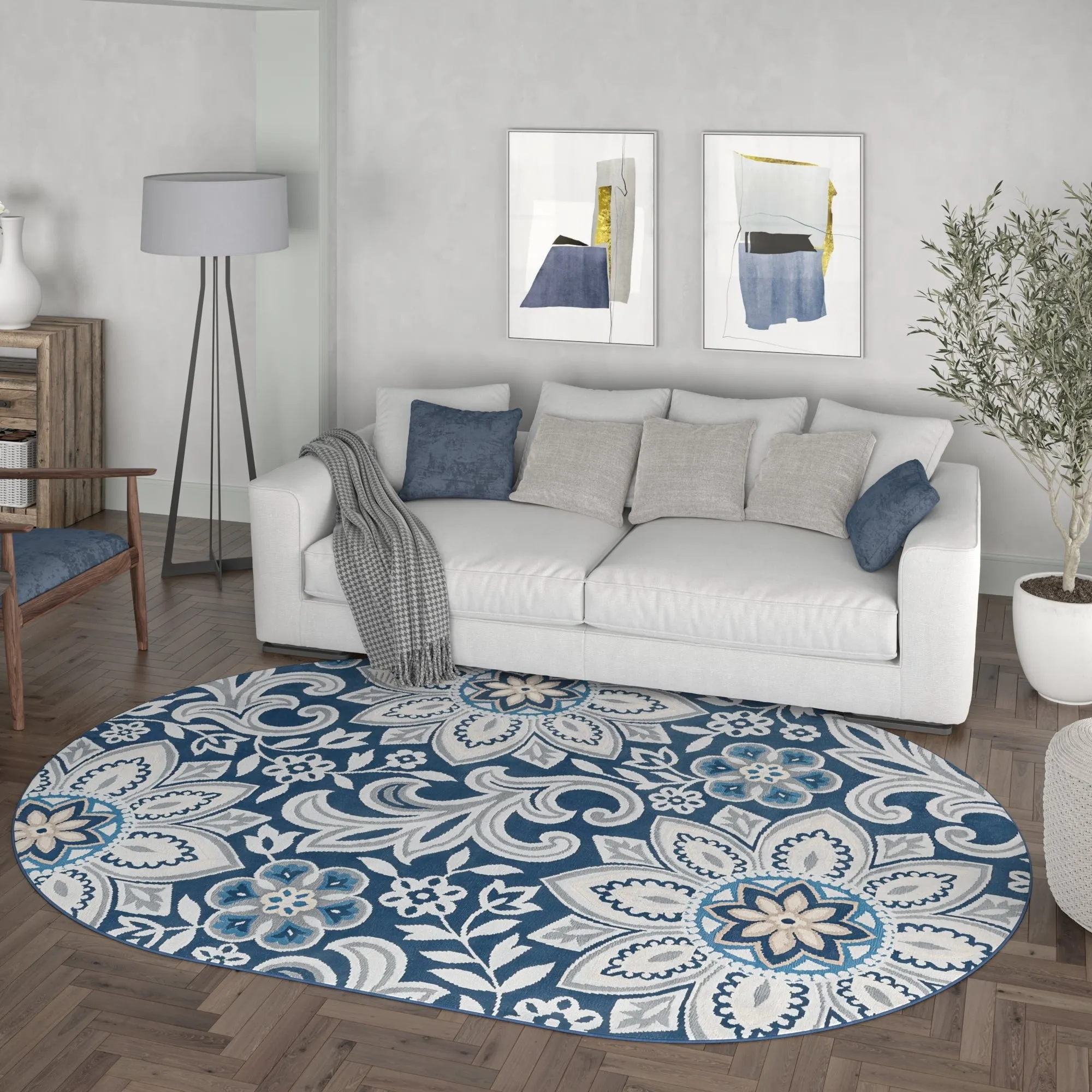 Carrington Bohemian & Eclectic Floral & Botanical Indoor Area Rug