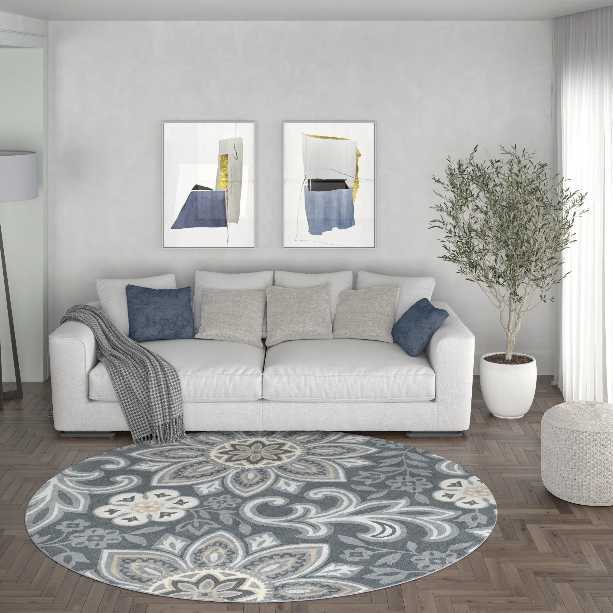 Carrington Bohemian & Eclectic Floral & Botanical Indoor Area Rug