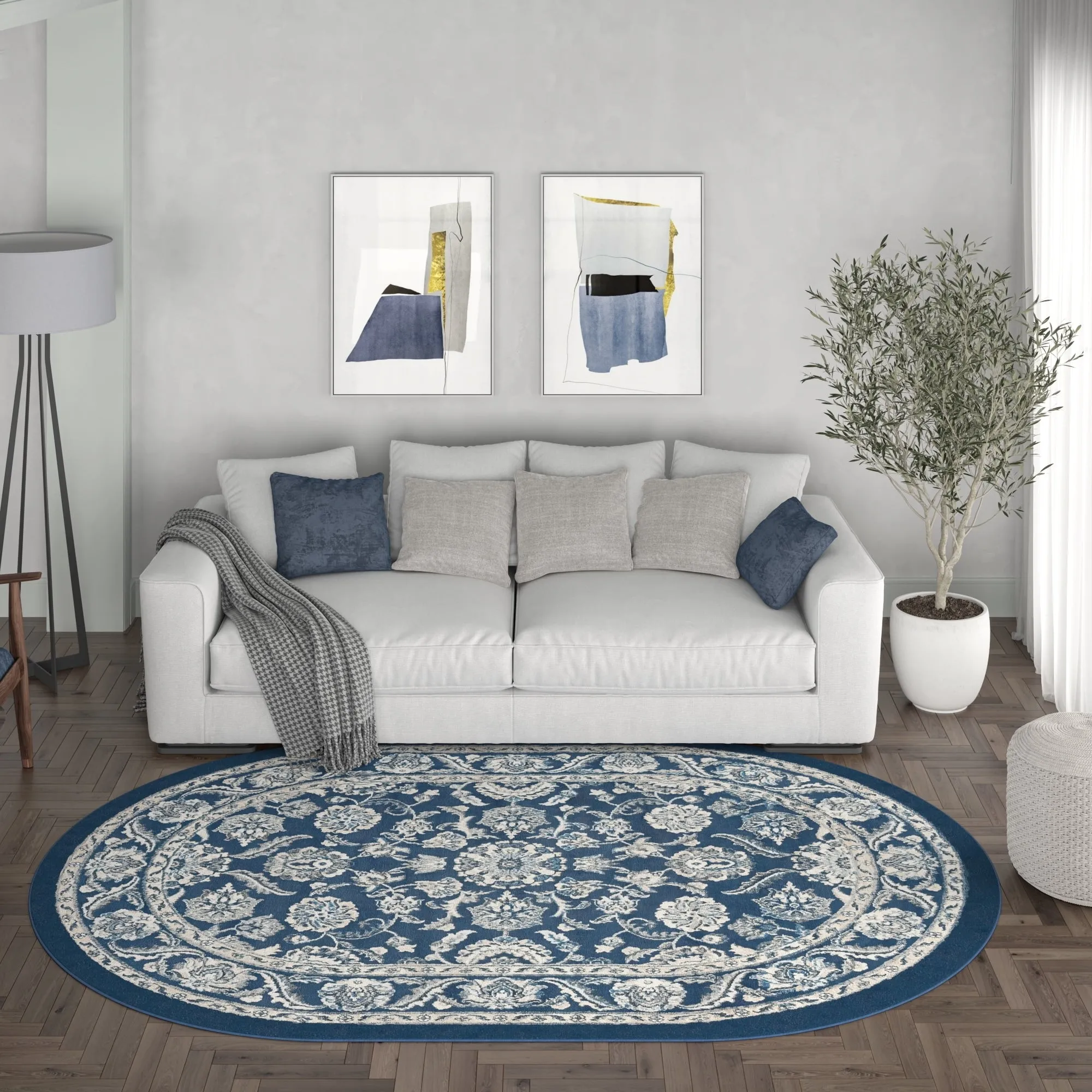 Carrington Traditional Border Indoor Area Rug
