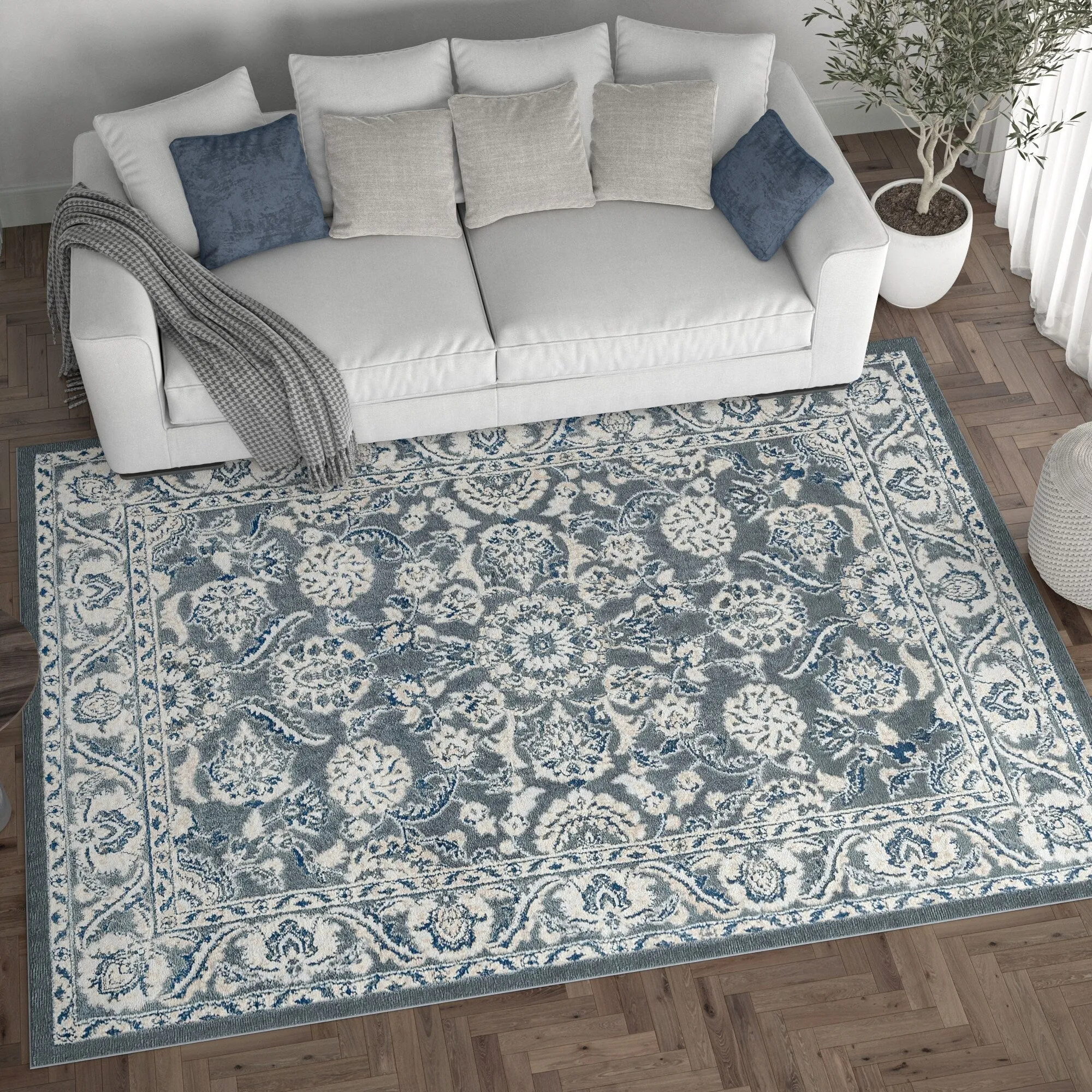 Carrington Traditional Border Indoor Area Rug