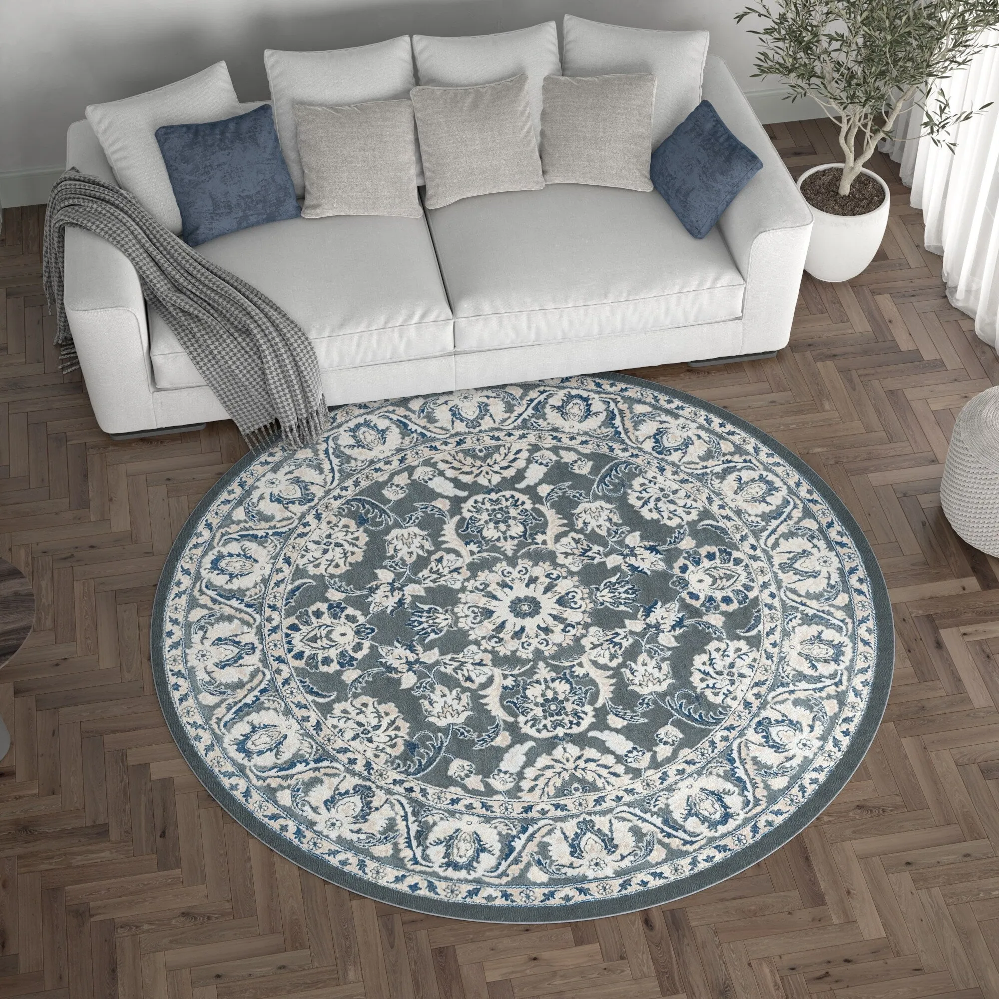 Carrington Traditional Border Indoor Area Rug