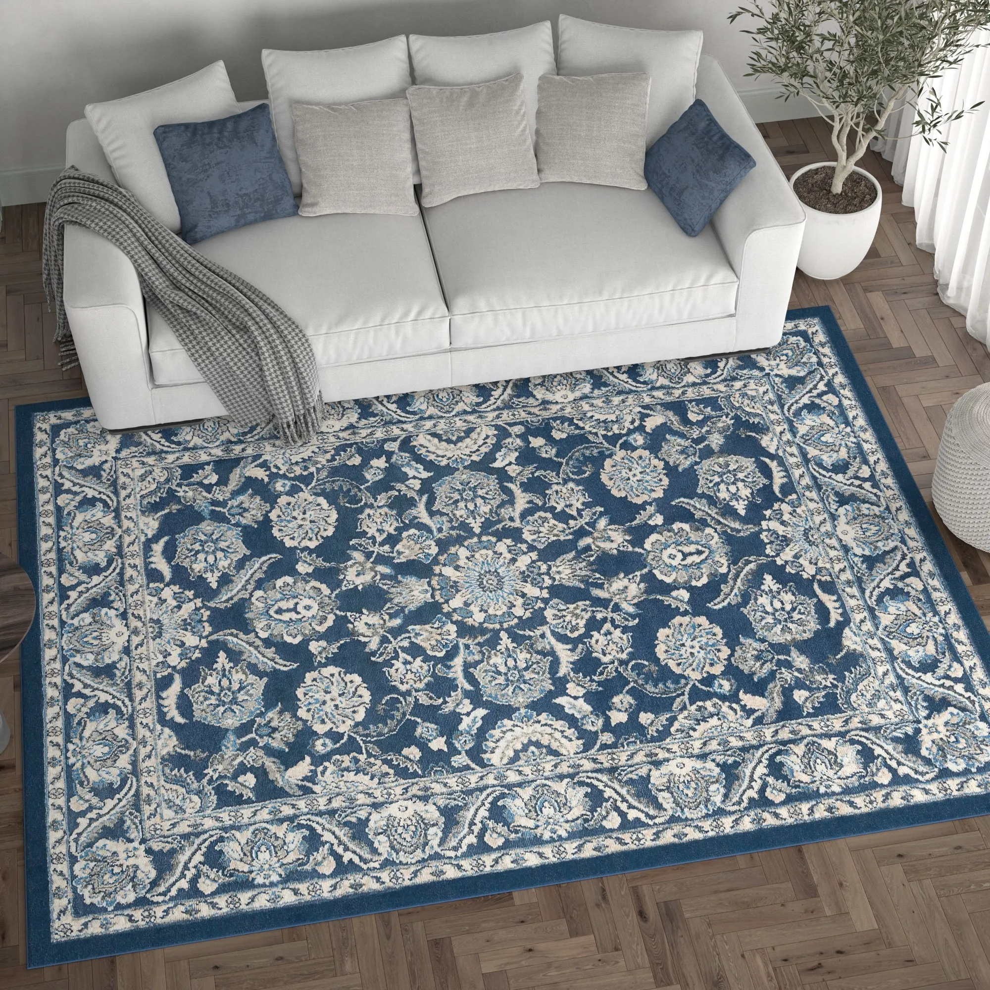 Carrington Traditional Border Indoor Area Rug