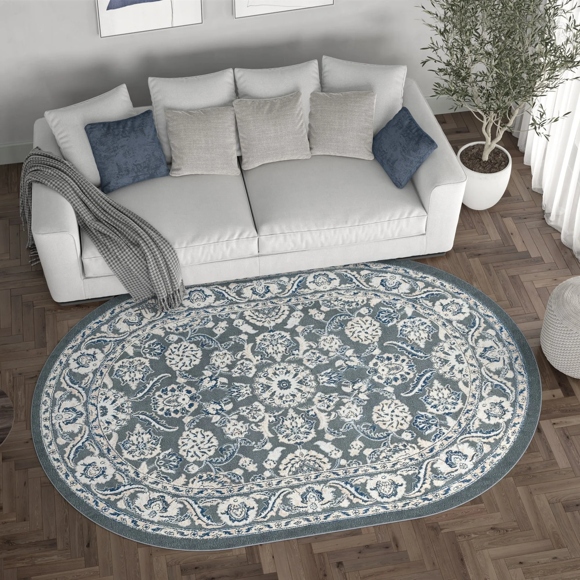 Carrington Traditional Border Indoor Area Rug