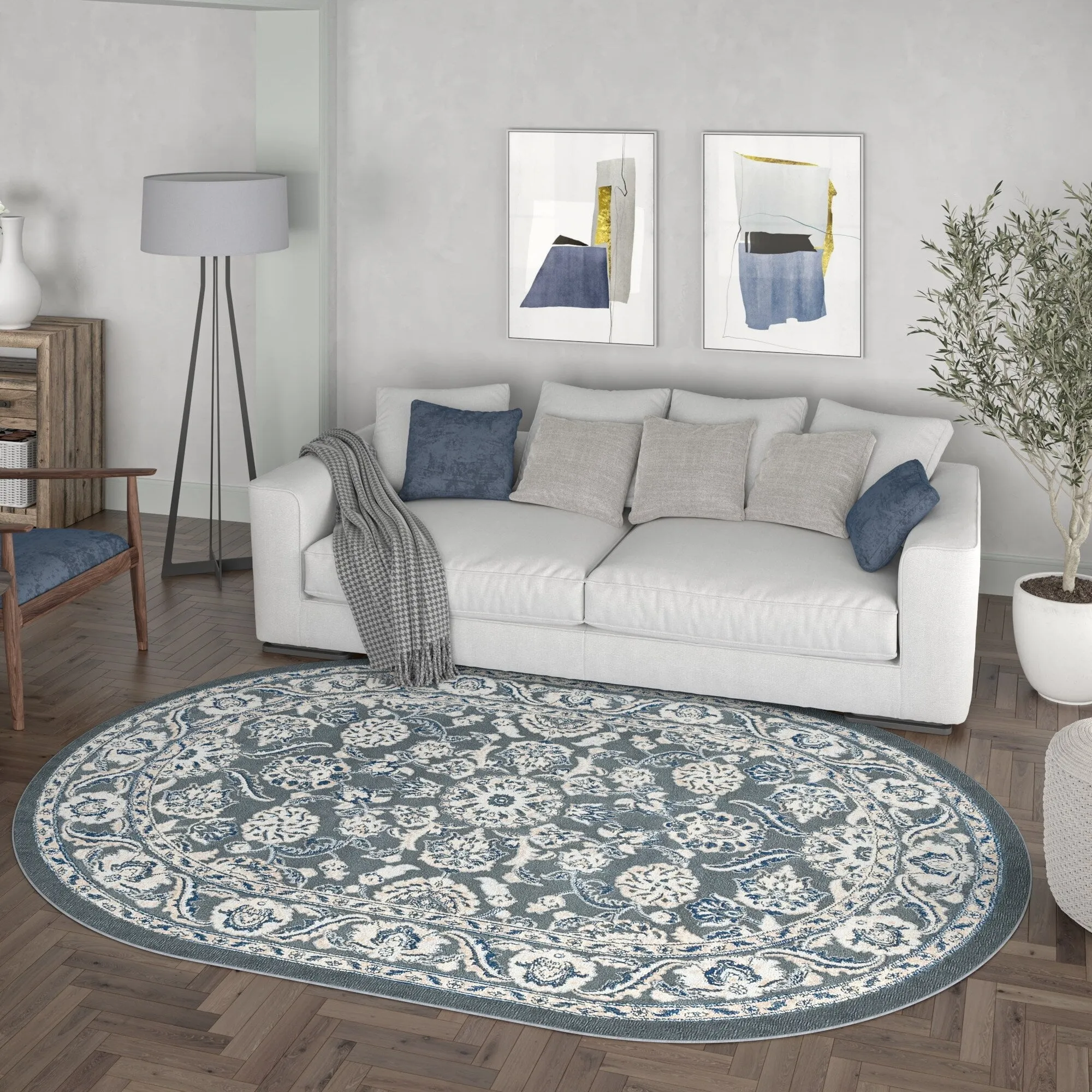 Carrington Traditional Border Indoor Area Rug