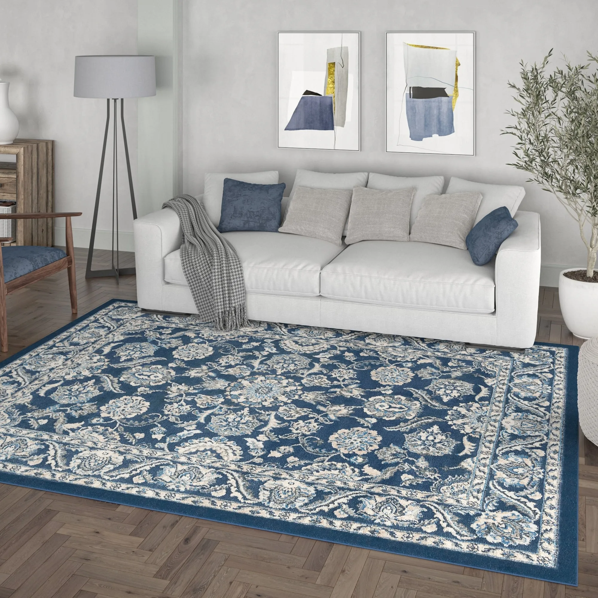 Carrington Traditional Border Indoor Area Rug