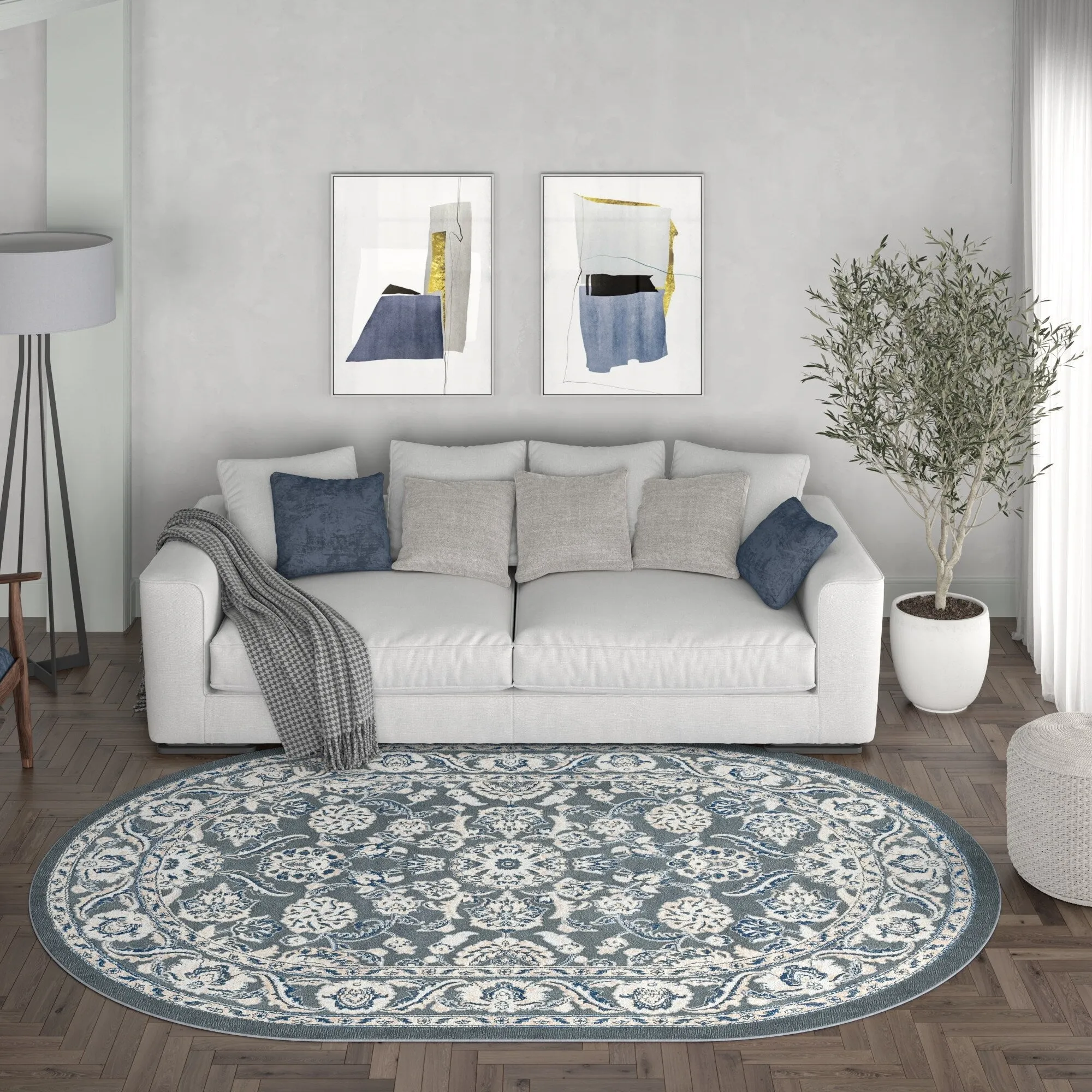 Carrington Traditional Border Indoor Area Rug