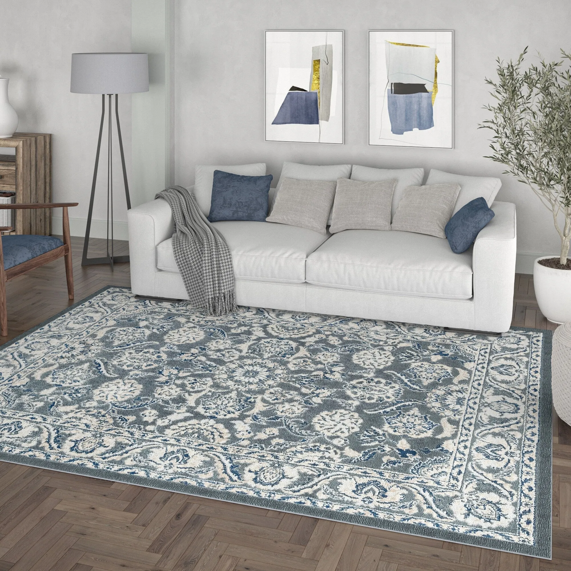 Carrington Traditional Border Indoor Area Rug