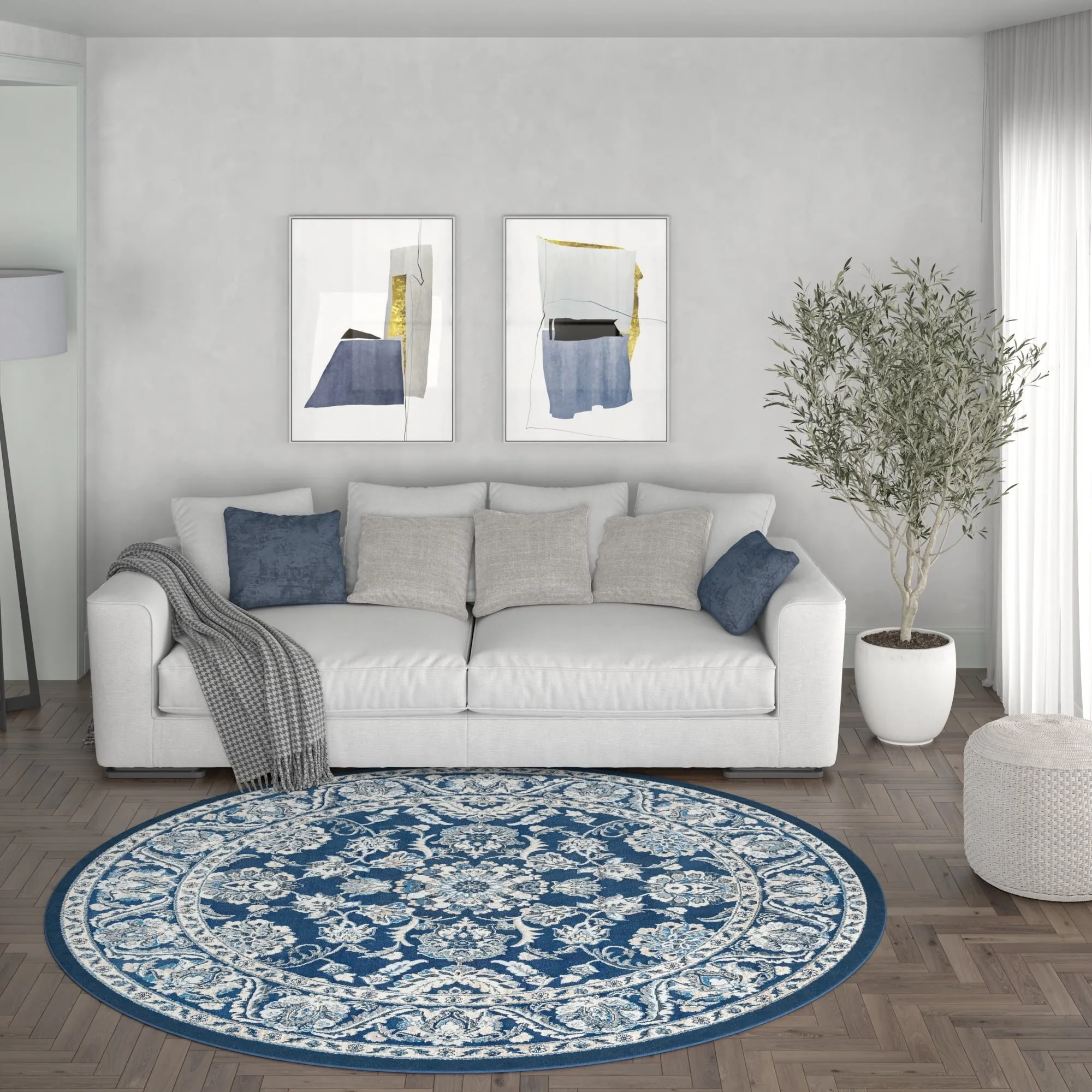Carrington Traditional Border Indoor Area Rug