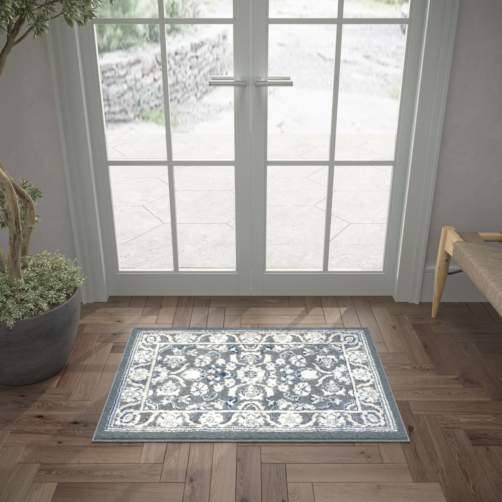 Carrington Traditional Border Indoor Area Rug