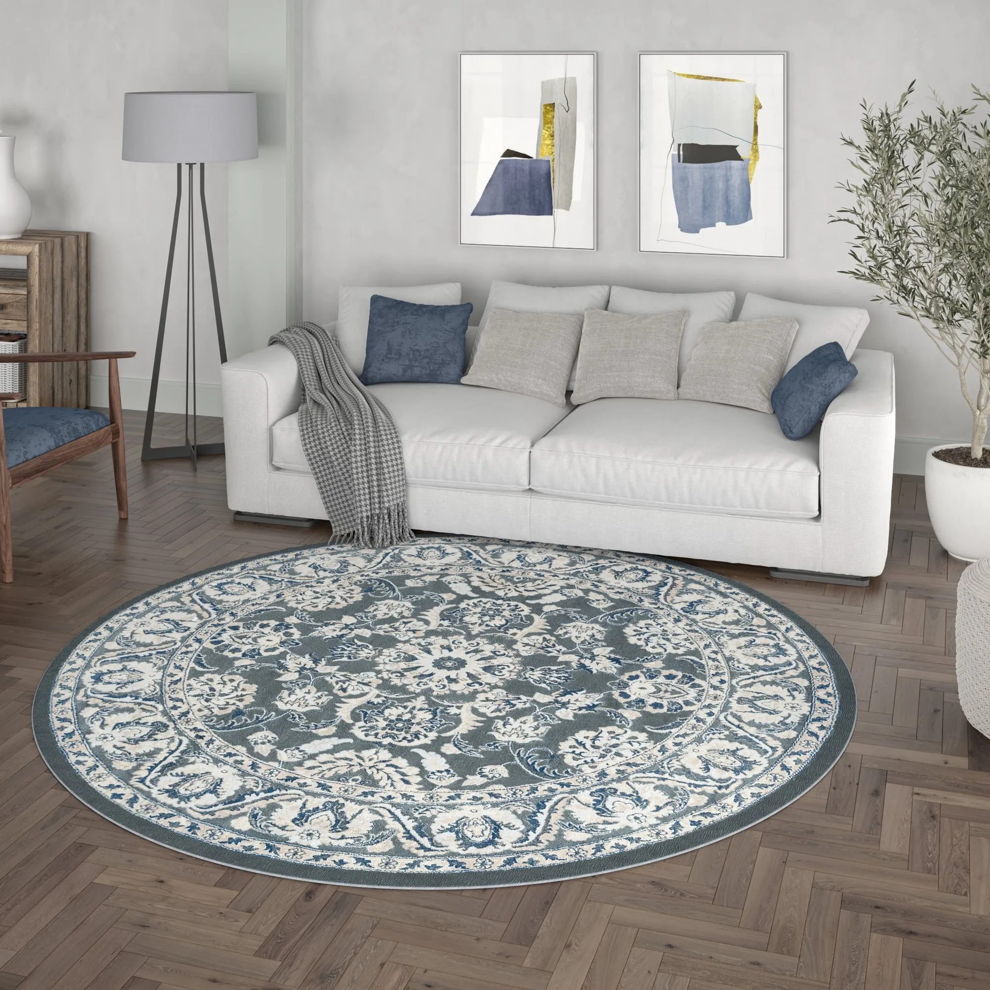 Carrington Traditional Border Indoor Area Rug