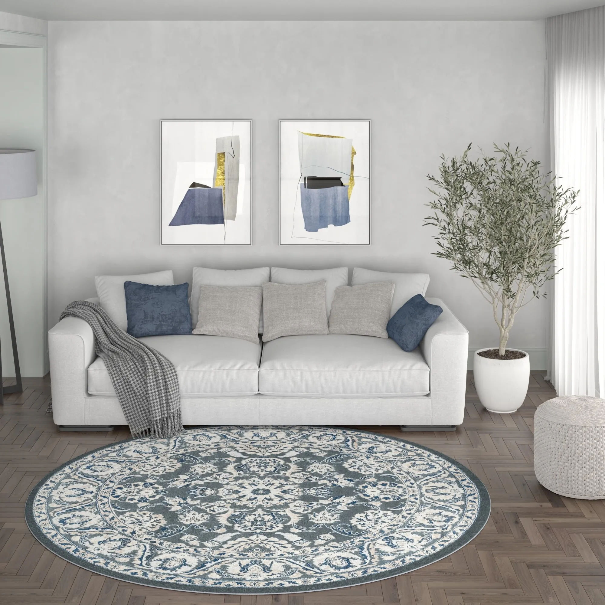 Carrington Traditional Border Indoor Area Rug