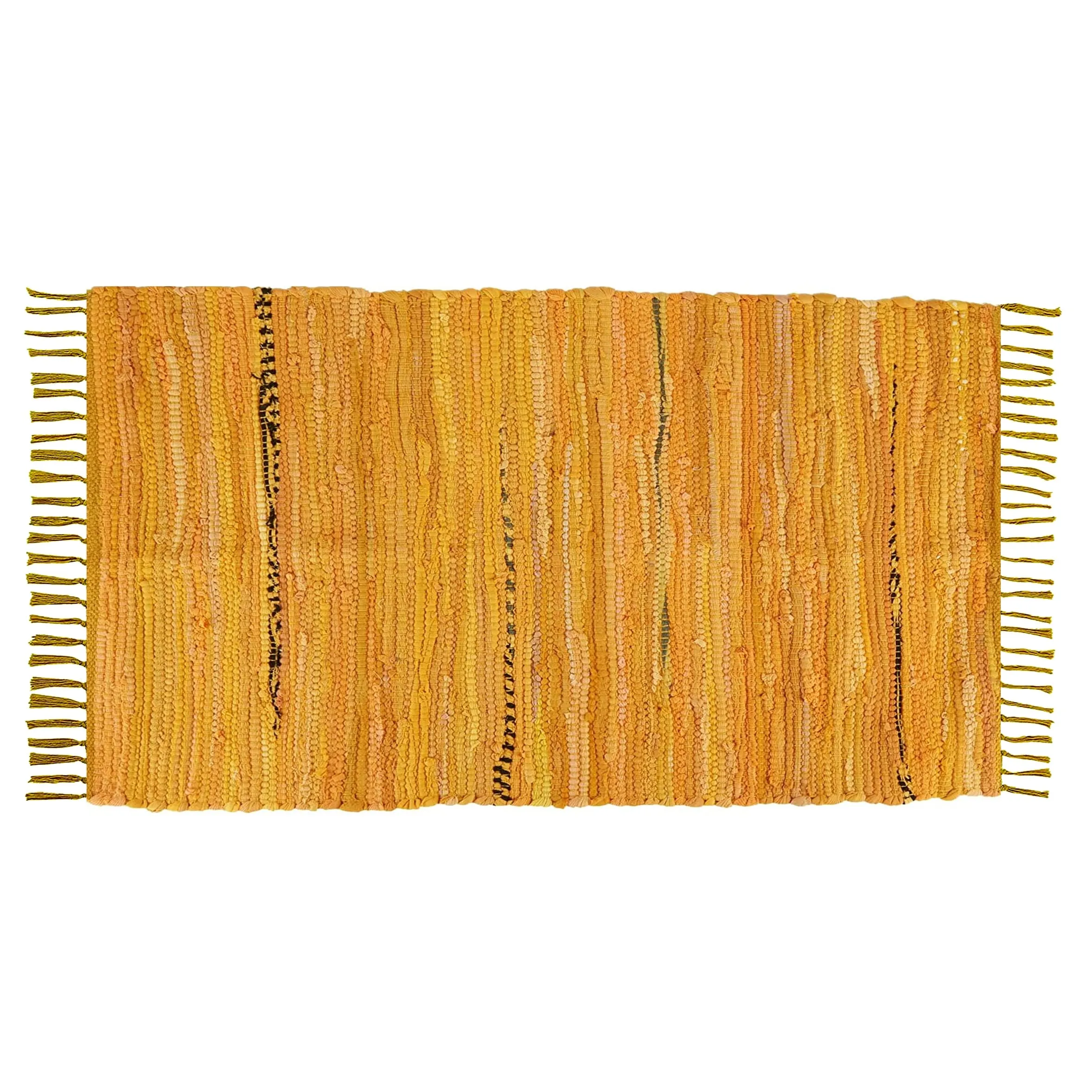 Chindi Rugs. Handmade Multipurpose Reversible Washable Colorful Cotton Rag Rug Runner 24''x36''