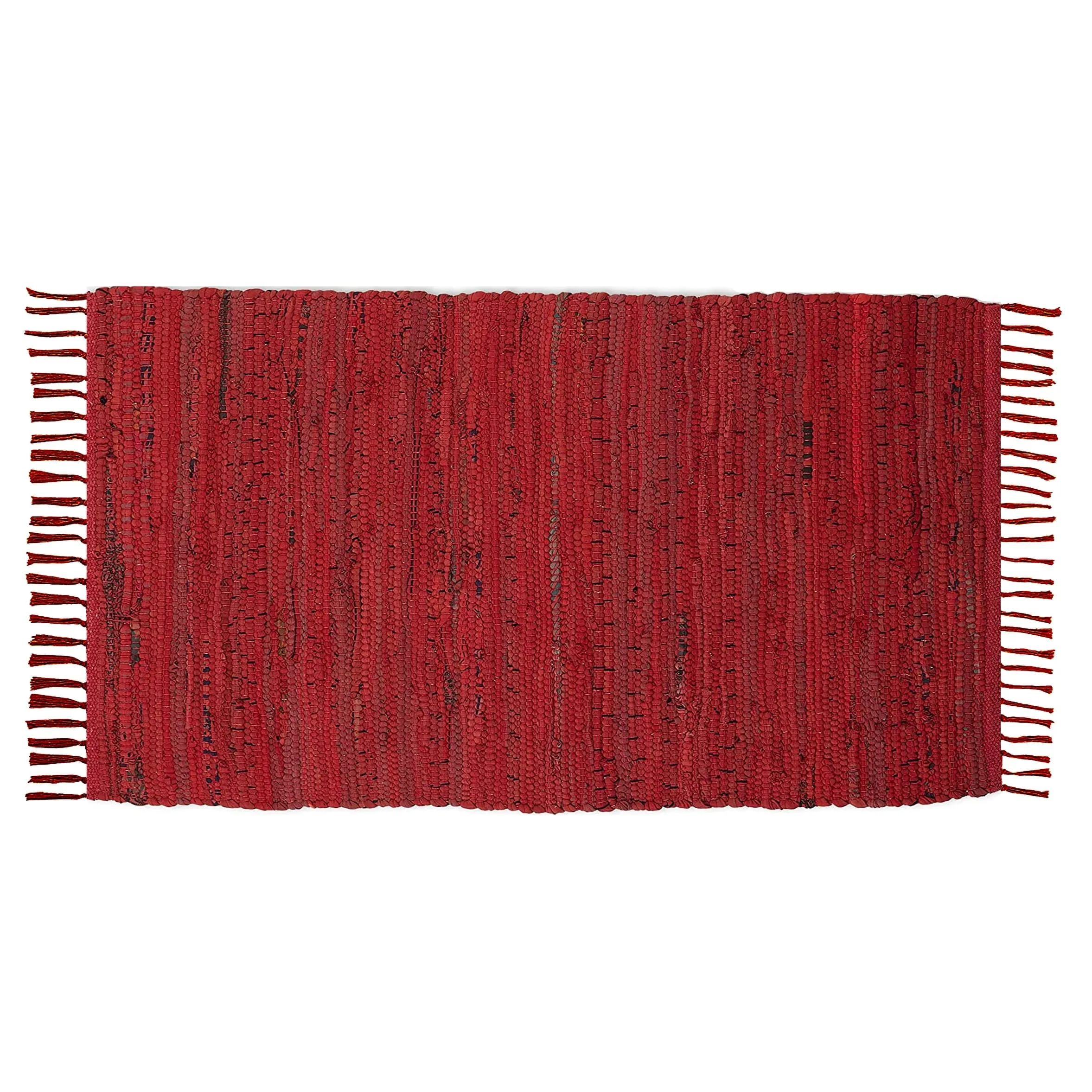 Chindi Rugs. Handmade Multipurpose Reversible Washable Colorful Cotton Rag Rug Runner 24''x36''