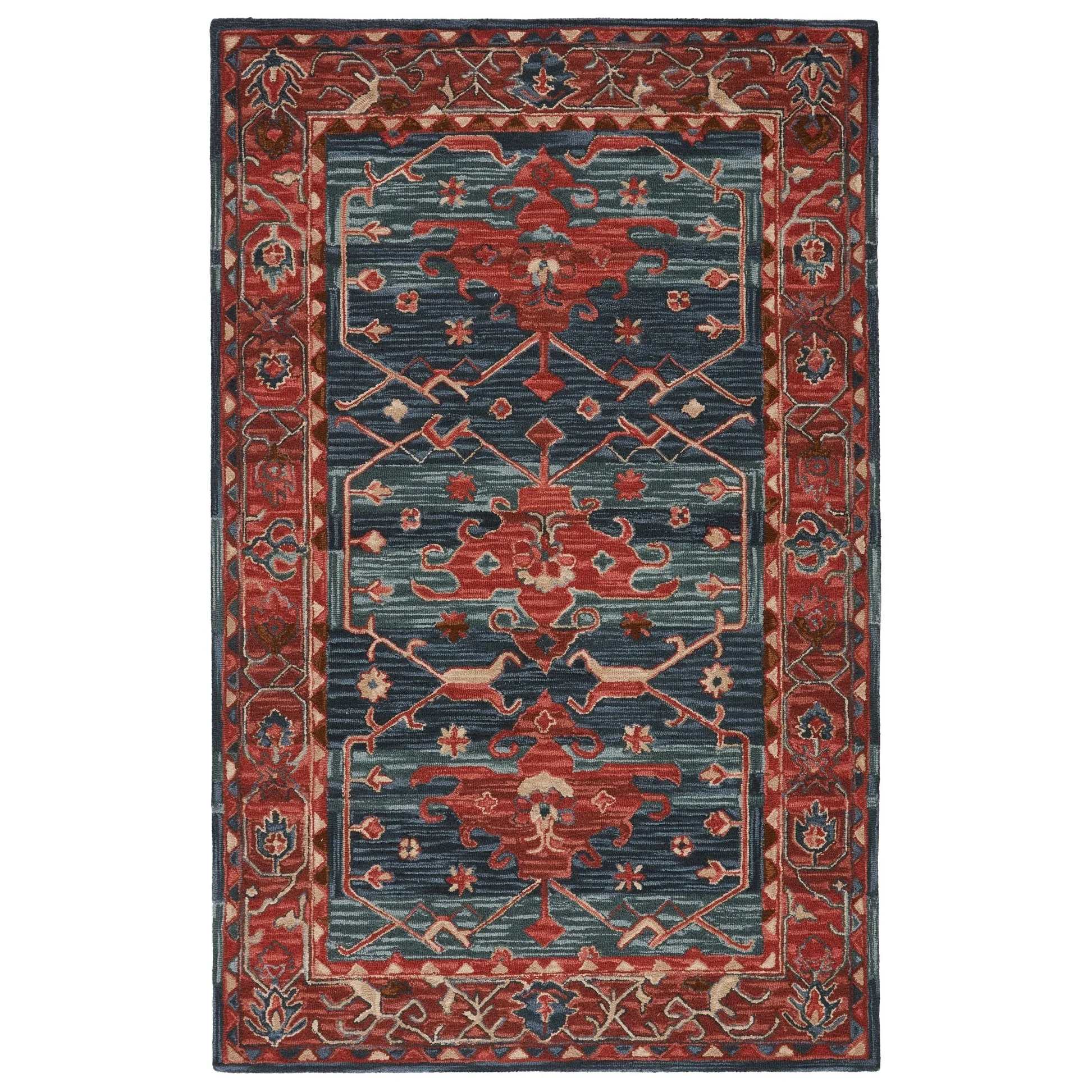Cinnabar Handmade Medallion Area Rug