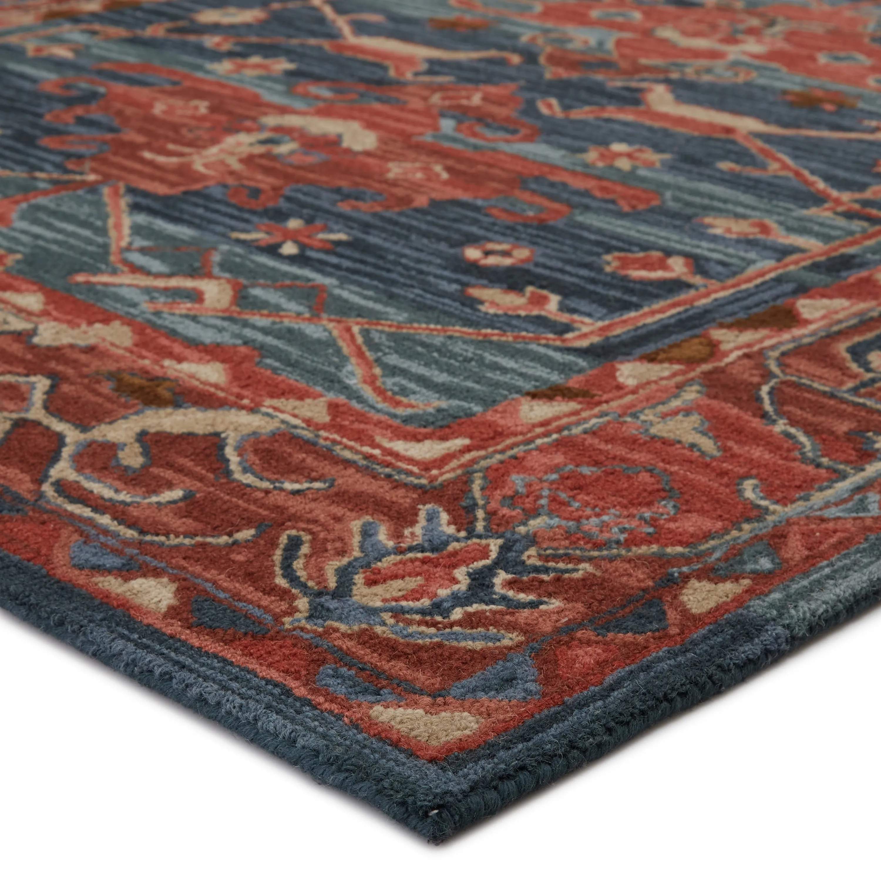 Cinnabar Handmade Medallion Area Rug