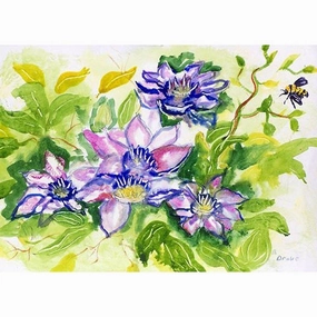 Clematis Door Mat