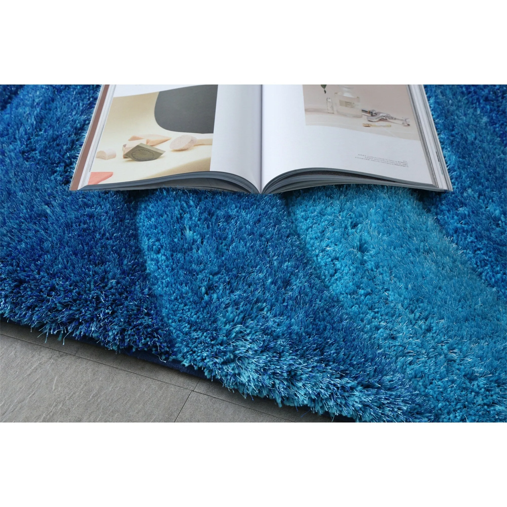 Clihome 3D Shaggy Hand Tufted Area Rug