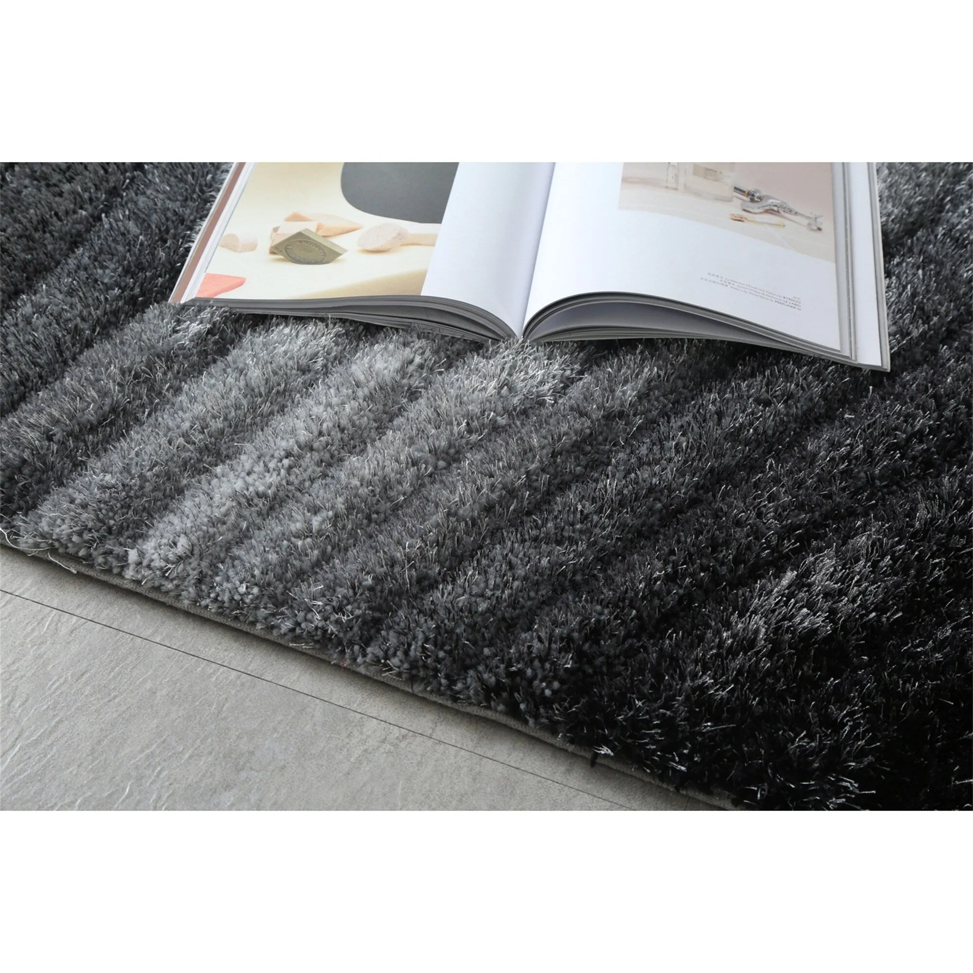 Clihome 3D Shaggy Hand Tufted Area Rug