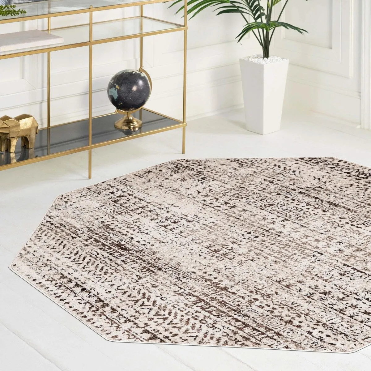 Contemporary Wralvale Collection Area Rug