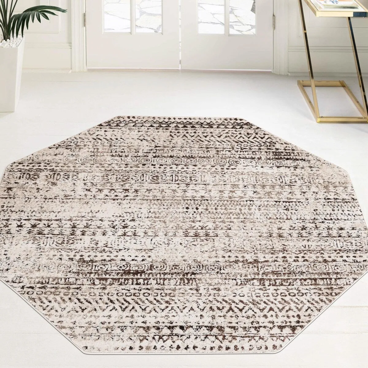 Contemporary Wralvale Collection Area Rug