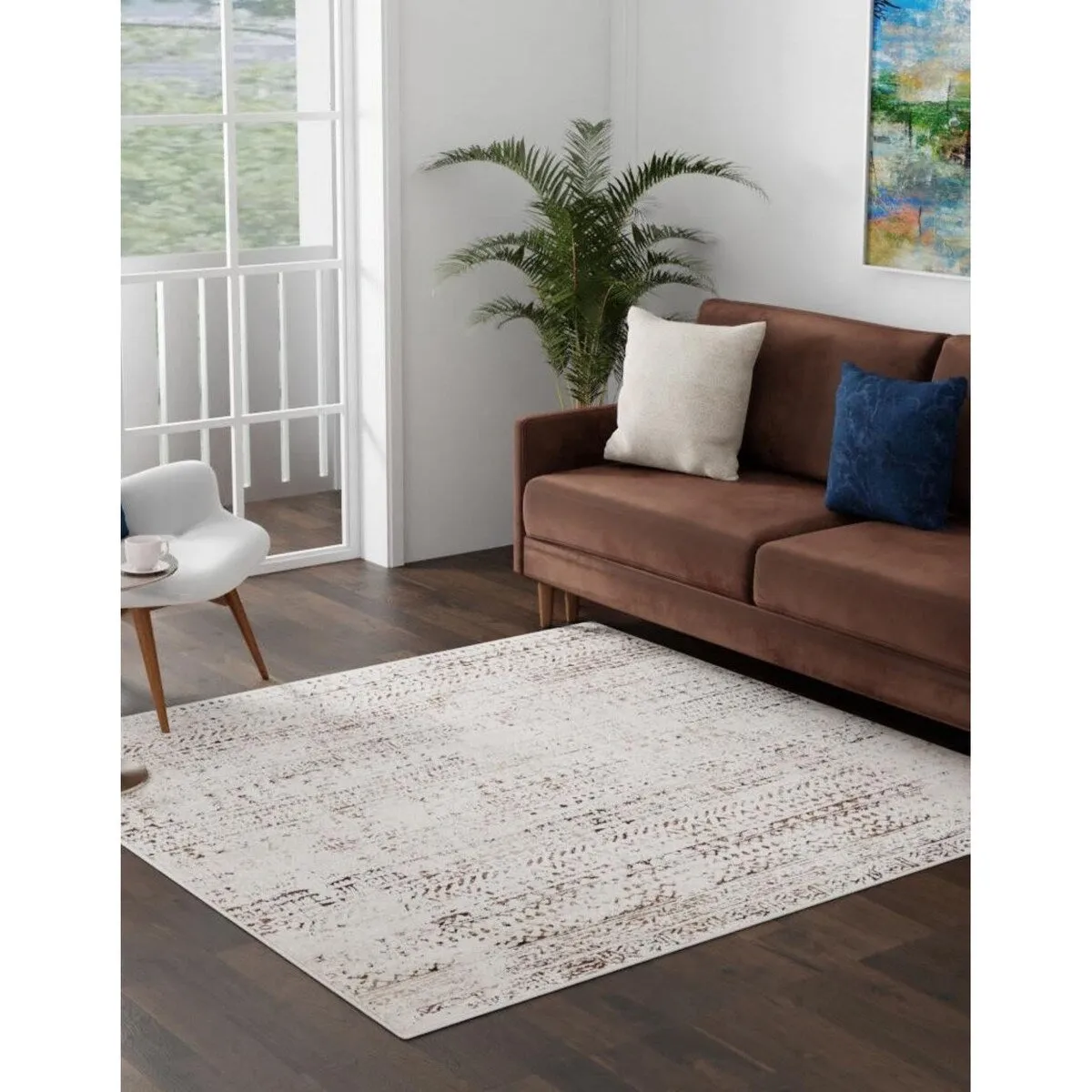 Contemporary Wralvale Collection Area Rug