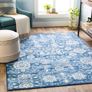 Copper Grove Ettiene Vintage Floral Trellis Area Rug