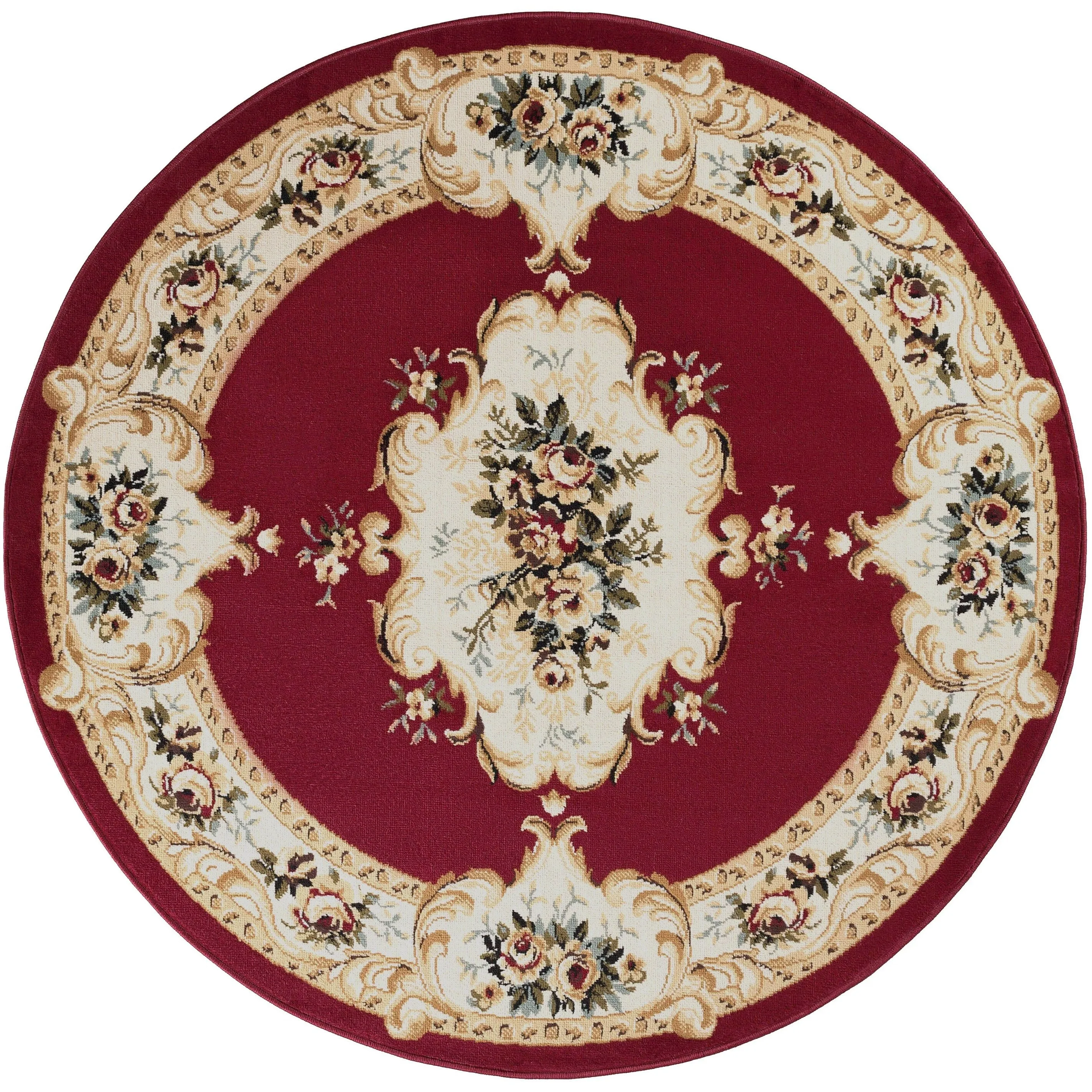 Copper Grove Tunxis Traditional Red Area Rug