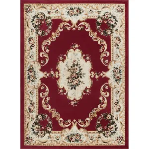 Copper Grove Tunxis Traditional Red Area Rug