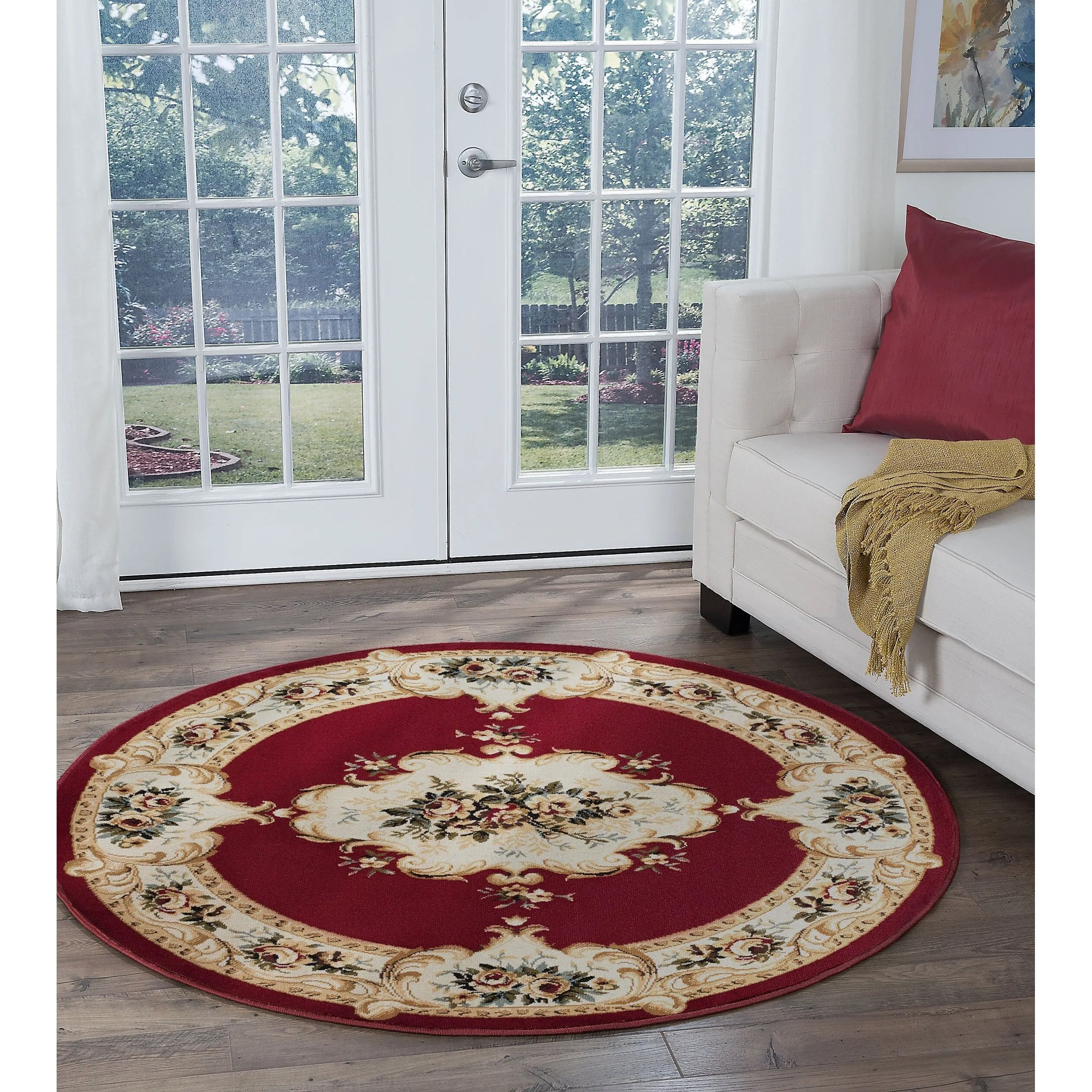Copper Grove Tunxis Traditional Red Area Rug