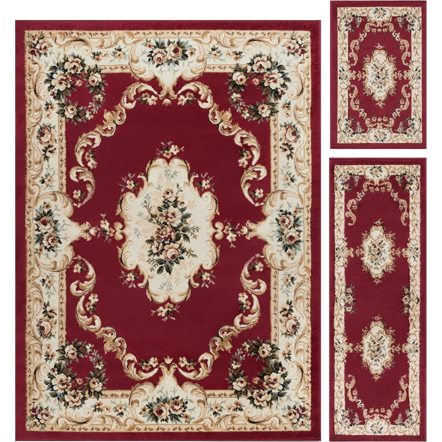 Copper Grove Tunxis Traditional Red Area Rug