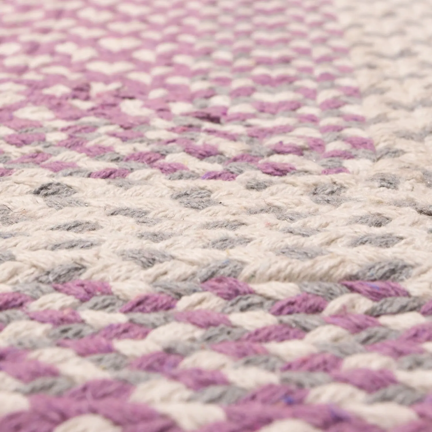 Country Braided Farmhouse Cotton Reversible Area Rug