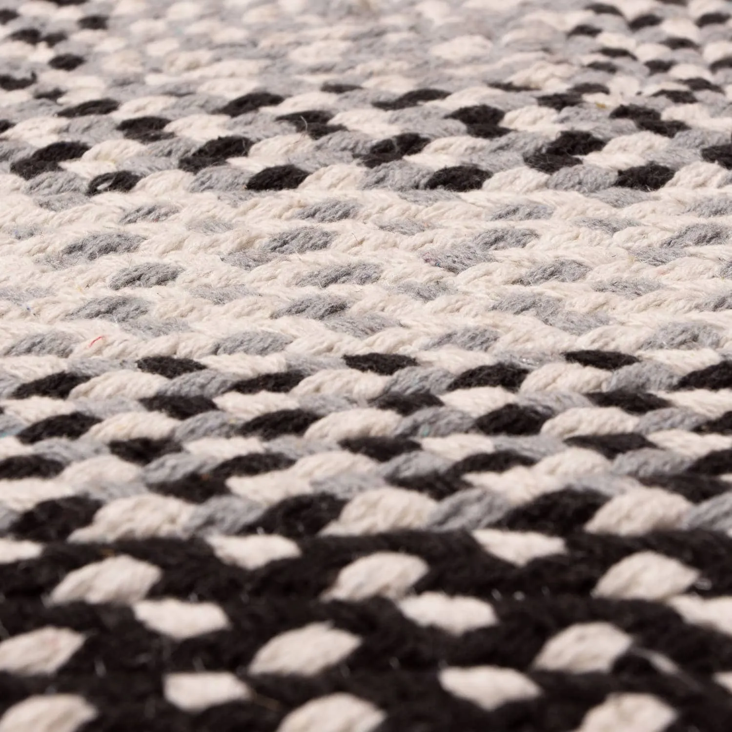 Country Braided Farmhouse Cotton Reversible Area Rug