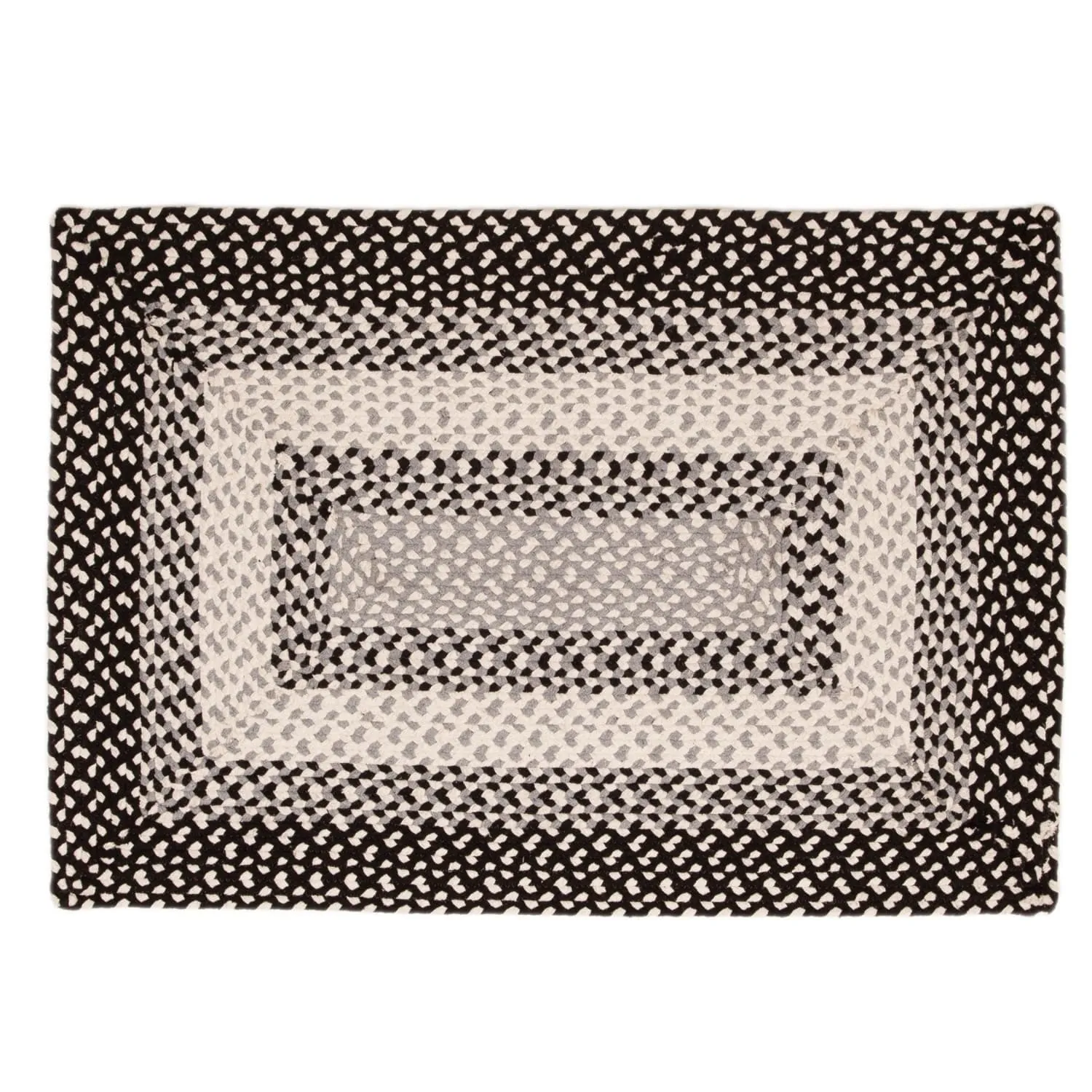 Country Braided Farmhouse Cotton Reversible Area Rug