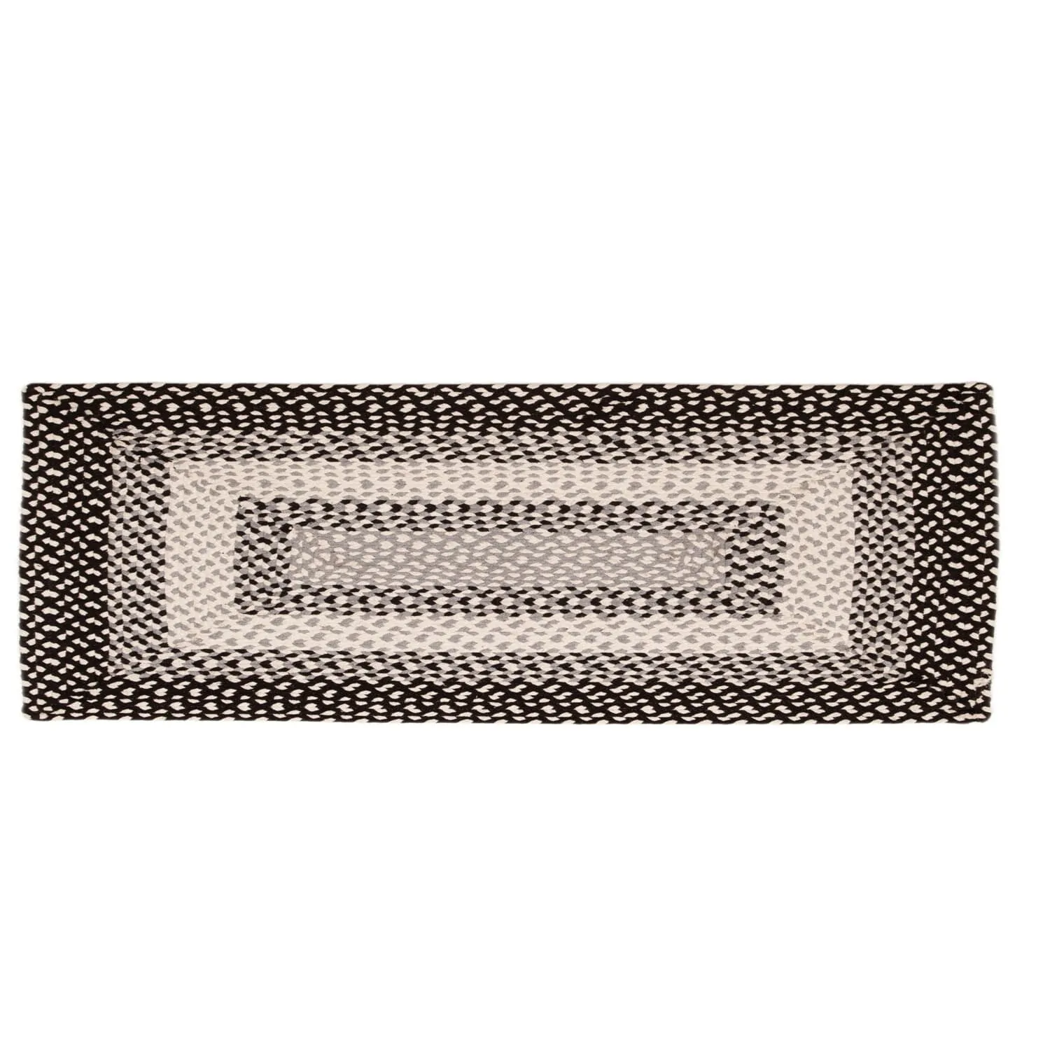 Country Braided Farmhouse Cotton Reversible Area Rug