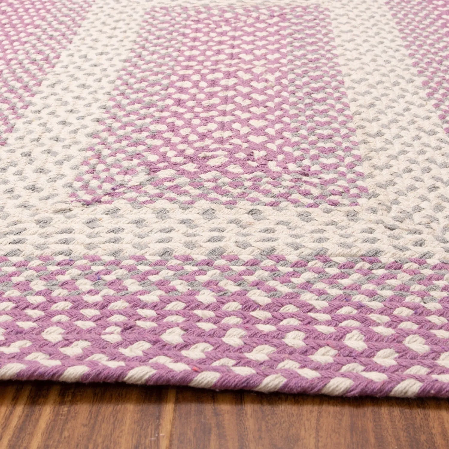 Country Braided Farmhouse Cotton Reversible Area Rug