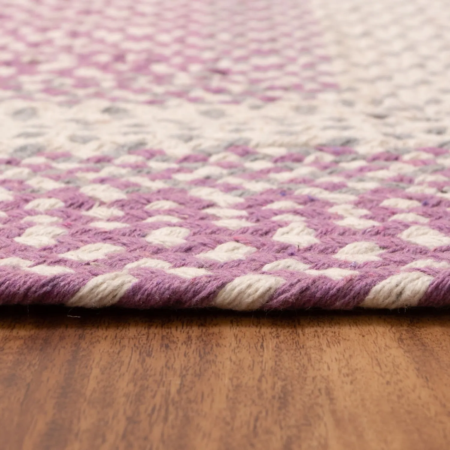 Country Braided Farmhouse Cotton Reversible Area Rug