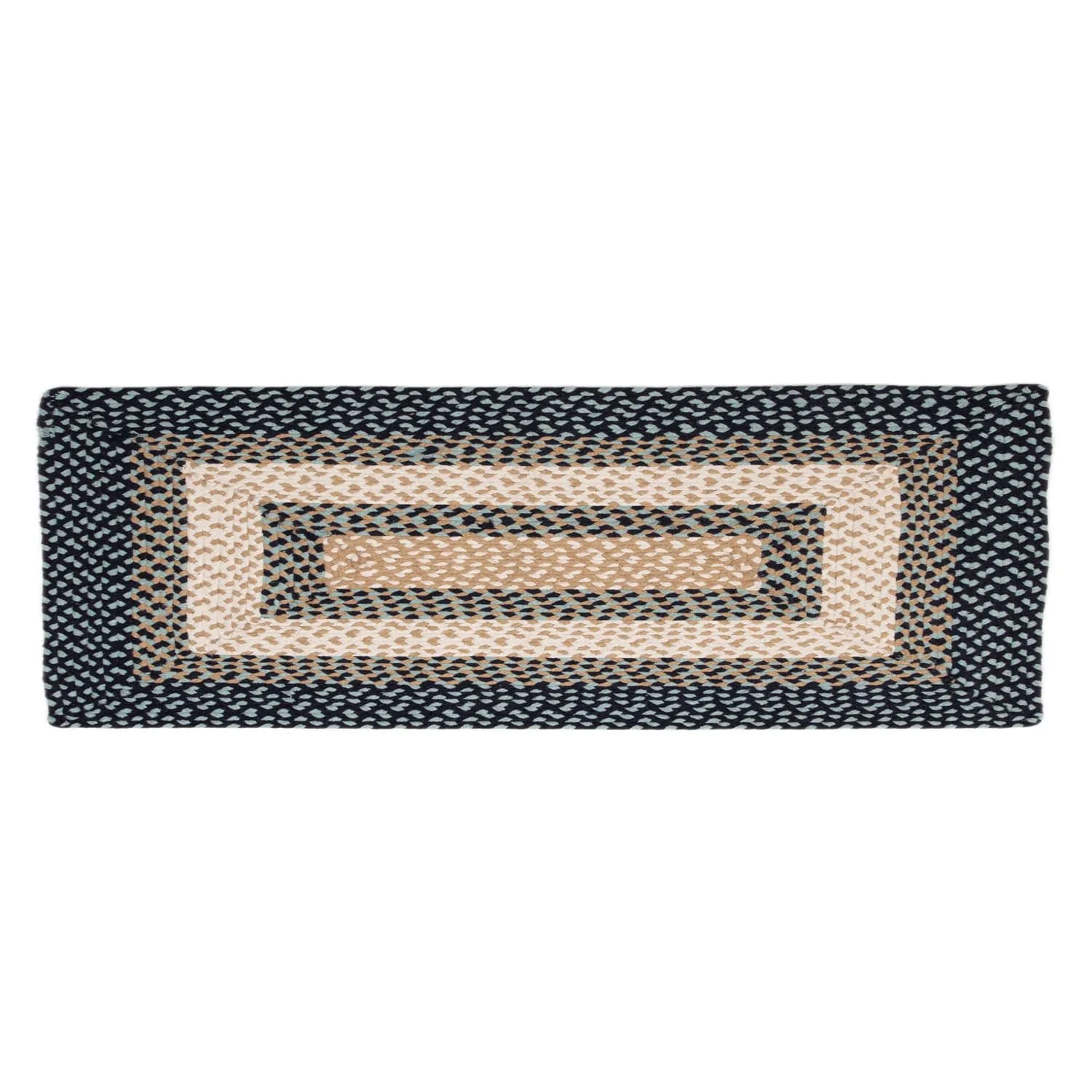 Country Braided Farmhouse Cotton Reversible Area Rug
