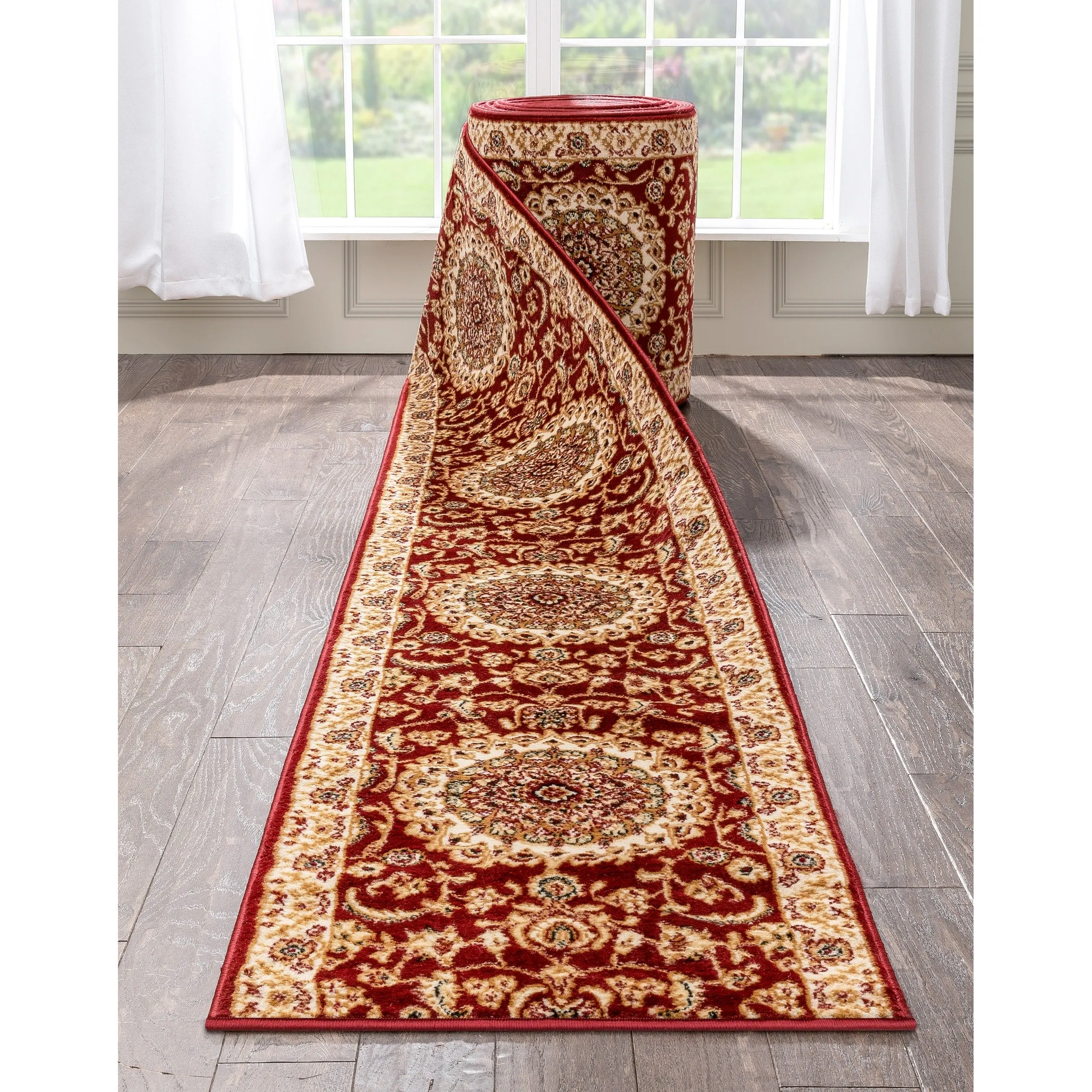 Custom Size Hallway Runner Dulcet Traditional Stair Rug
