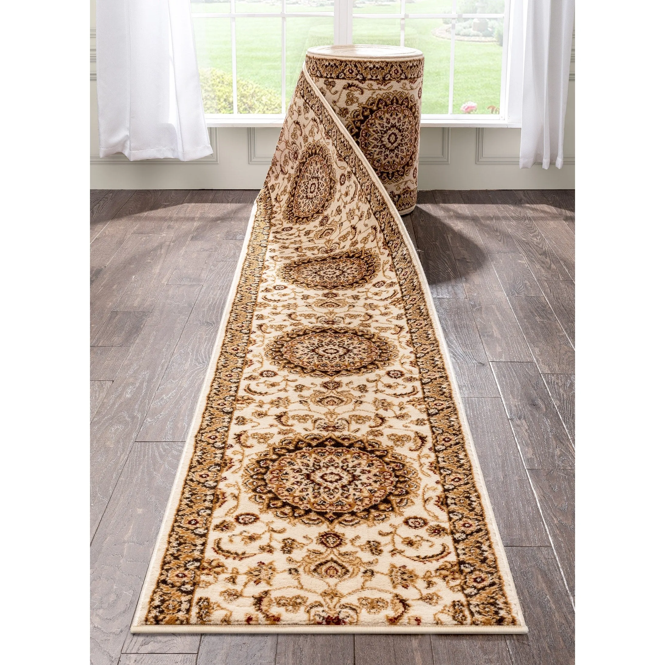 Custom Size Hallway Runner Dulcet Traditional Stair Rug