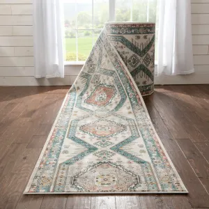 Custom Size Runner Indira Jane Medallion Oriental Hallway Stair Rug