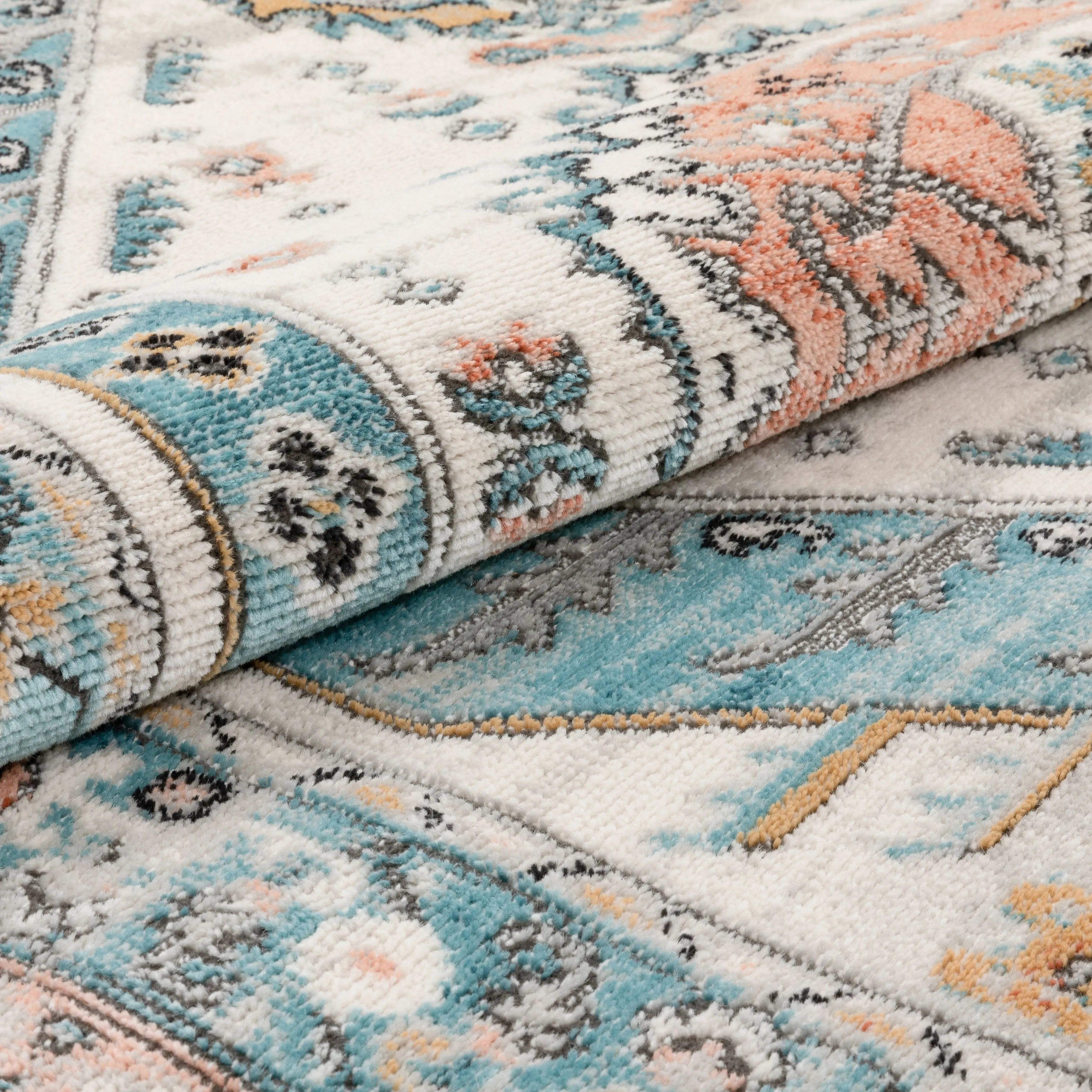 Custom Size Runner Indira Jane Medallion Oriental Hallway Stair Rug