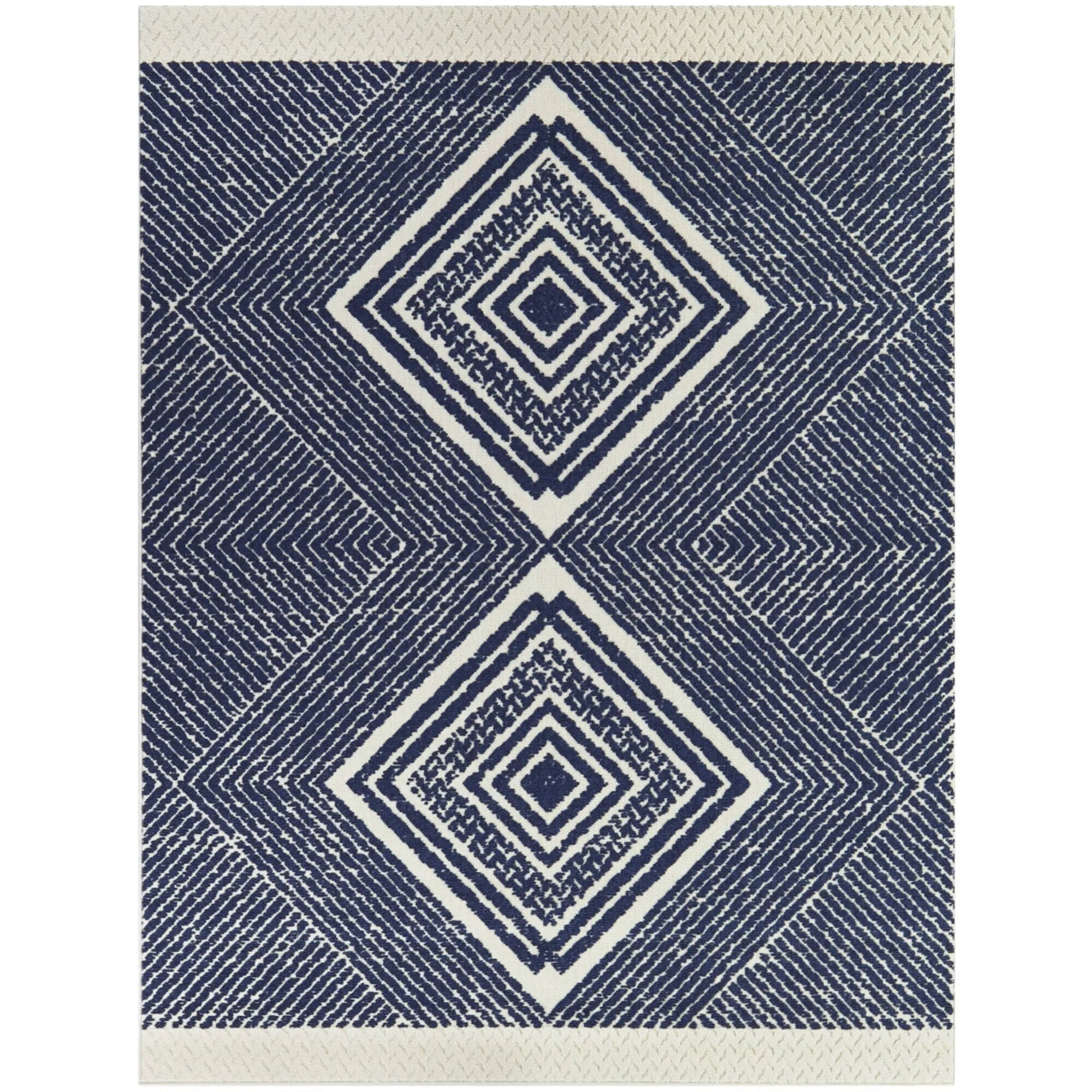 DeLuca Diamond Medallion Indoor/Outdoor Area Rug