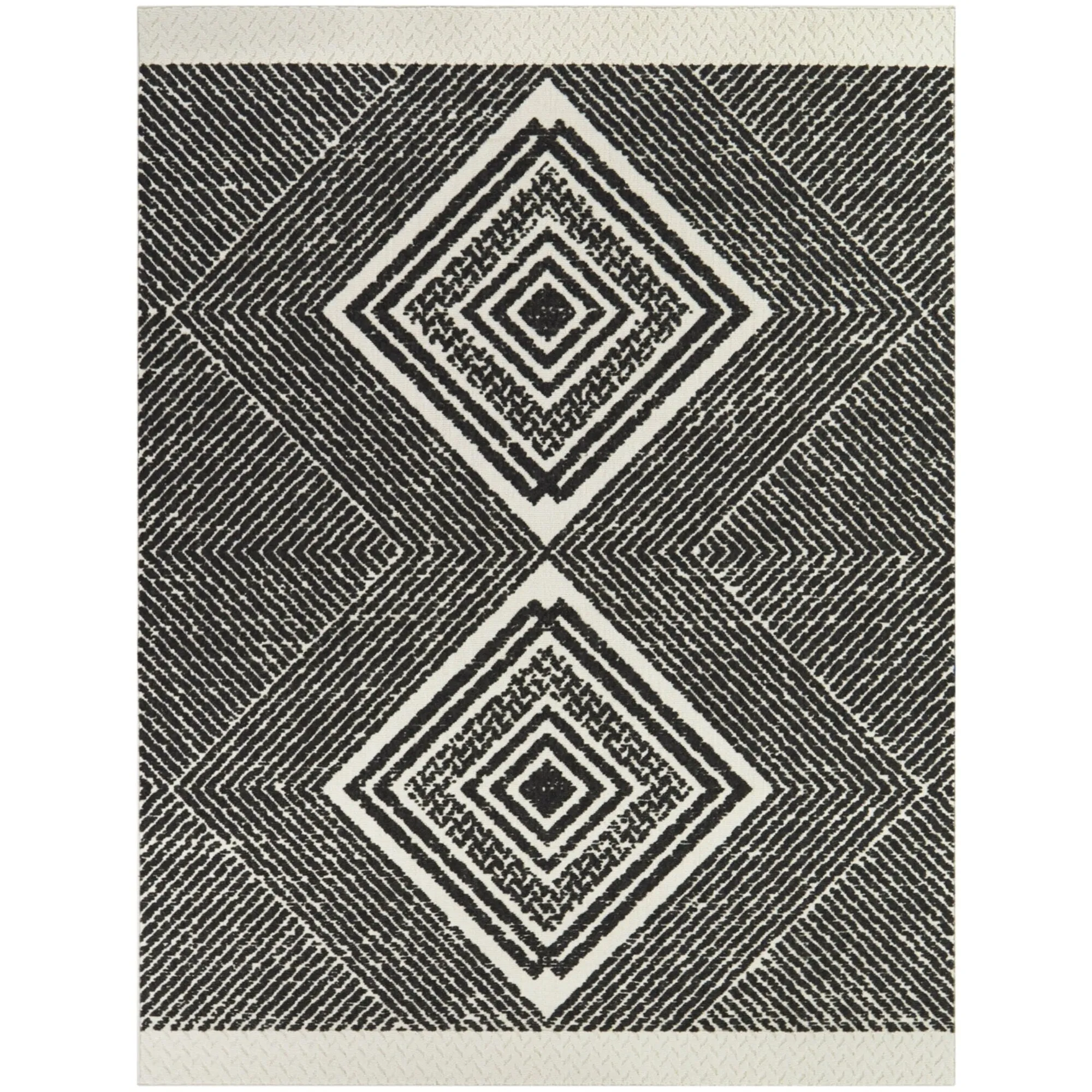 DeLuca Diamond Medallion Indoor/Outdoor Area Rug