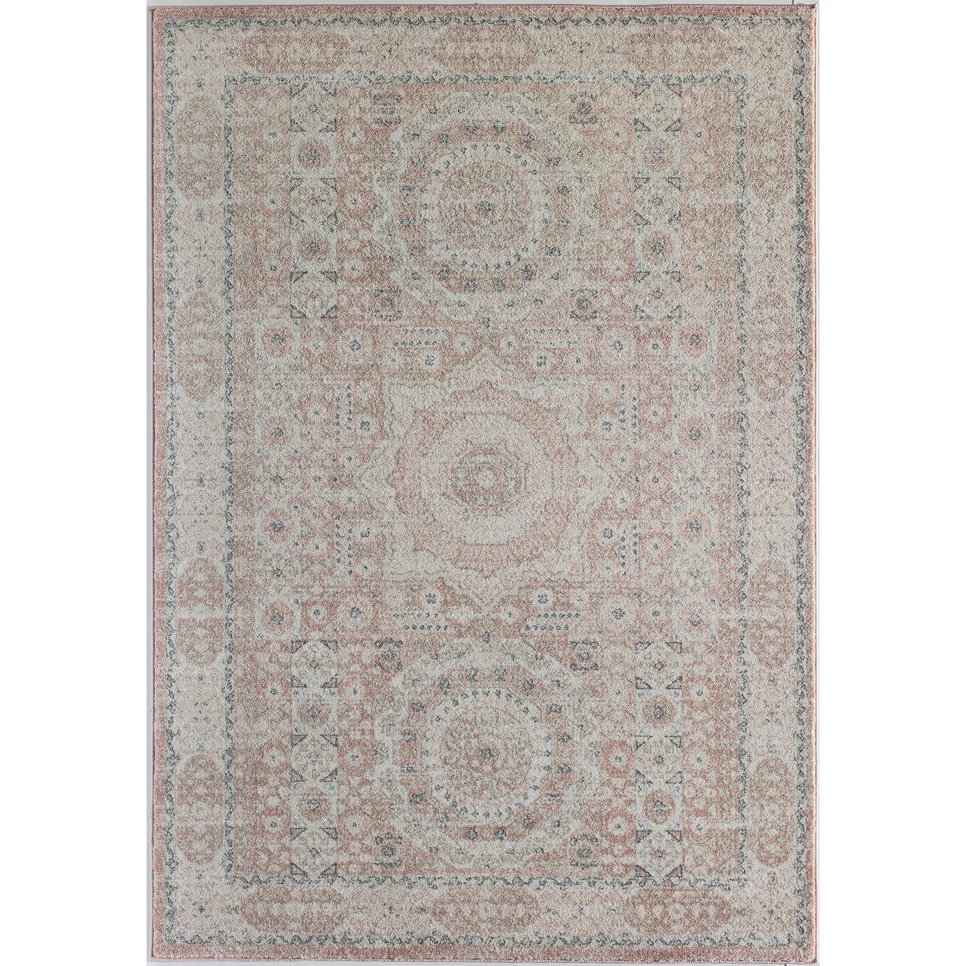 Dogwood Vintage Pink Cream Transitional Rug