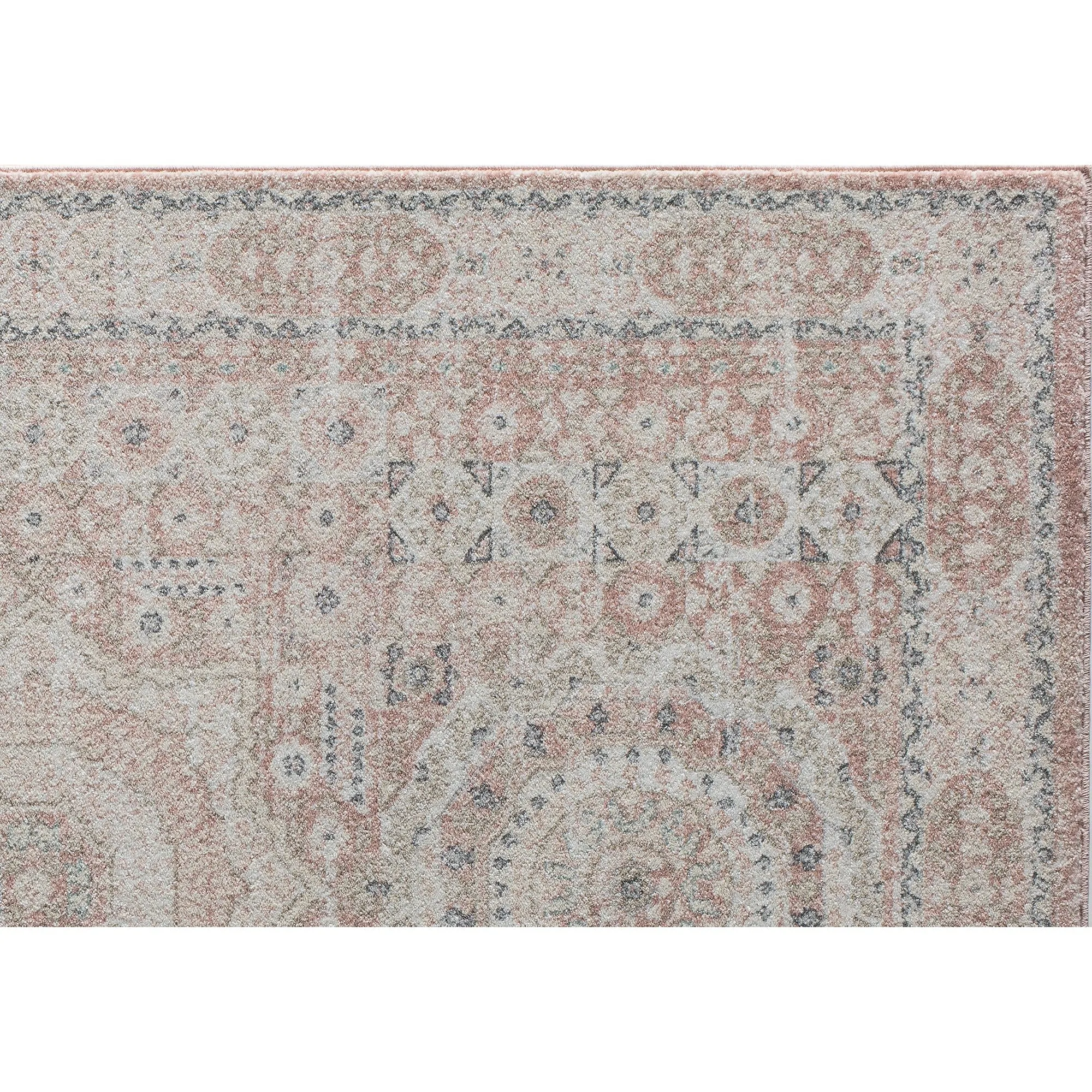 Dogwood Vintage Pink Cream Transitional Rug