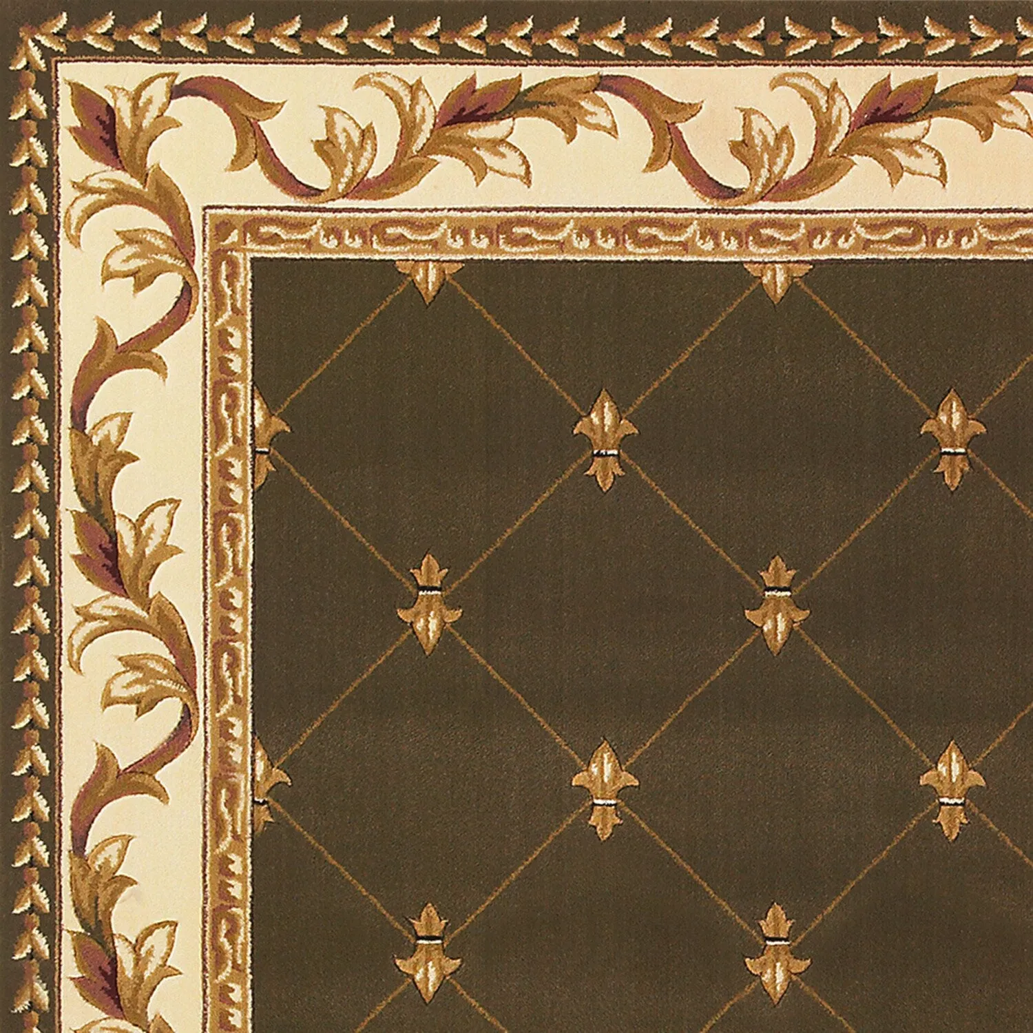Domani Classics Victorian Bordered Trellis Area Rug