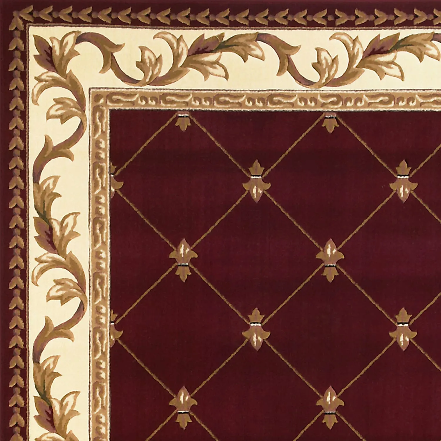 Domani Classics Victorian Bordered Trellis Area Rug