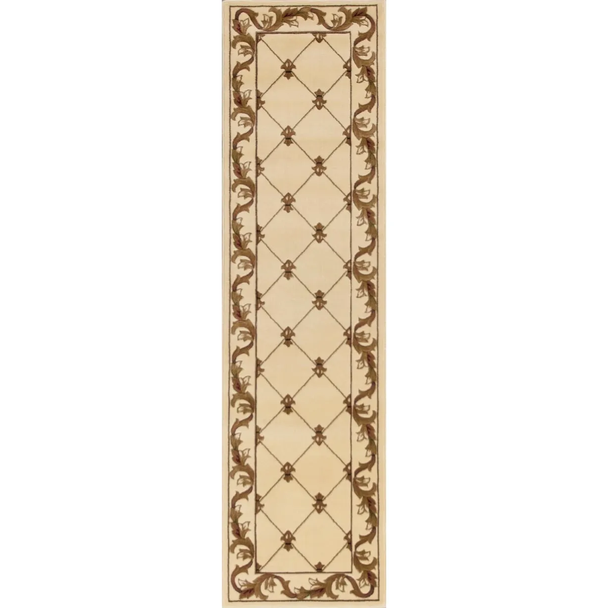 Domani Classics Victorian Bordered Trellis Area Rug